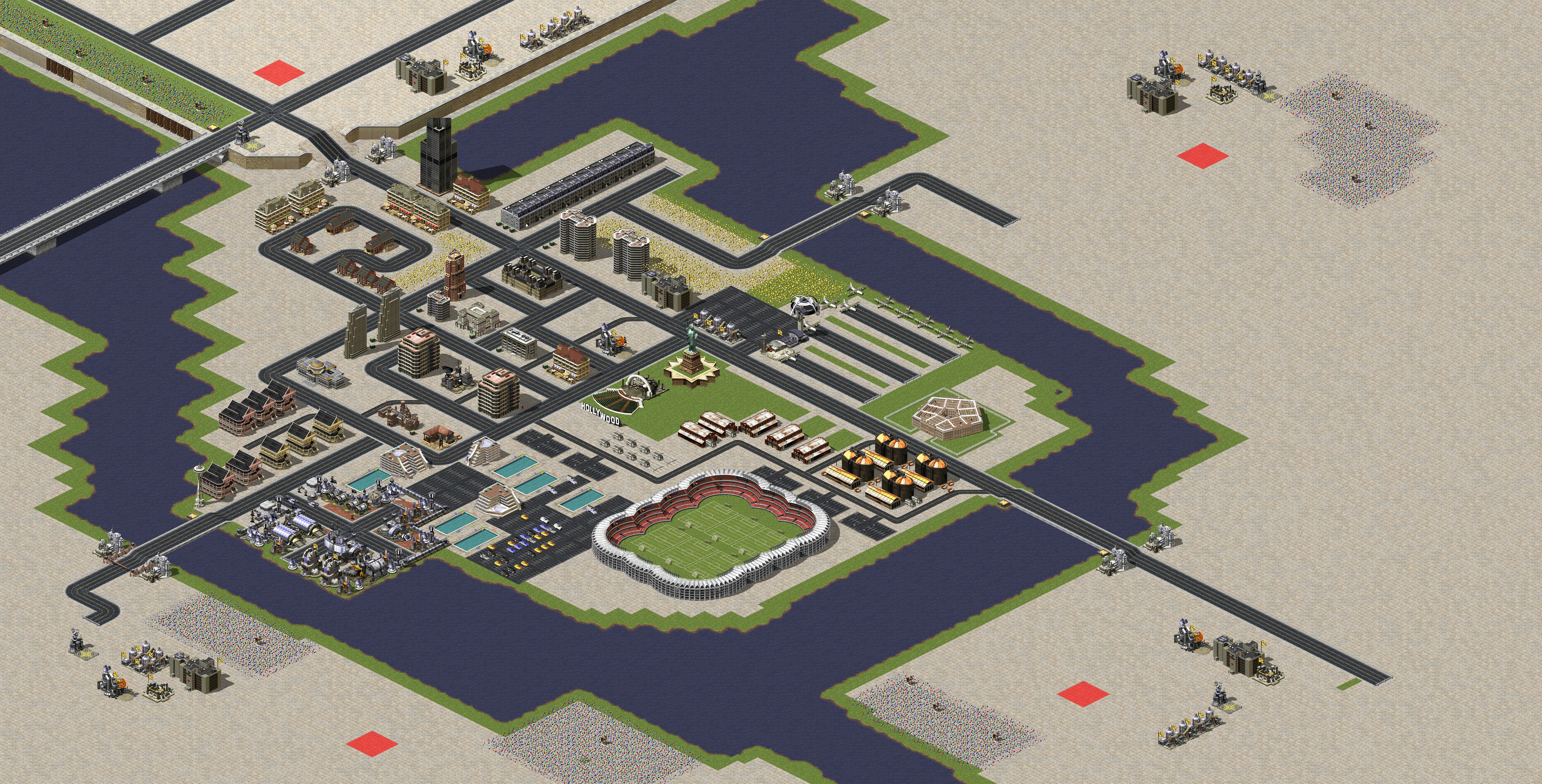Rendered map: LAX City