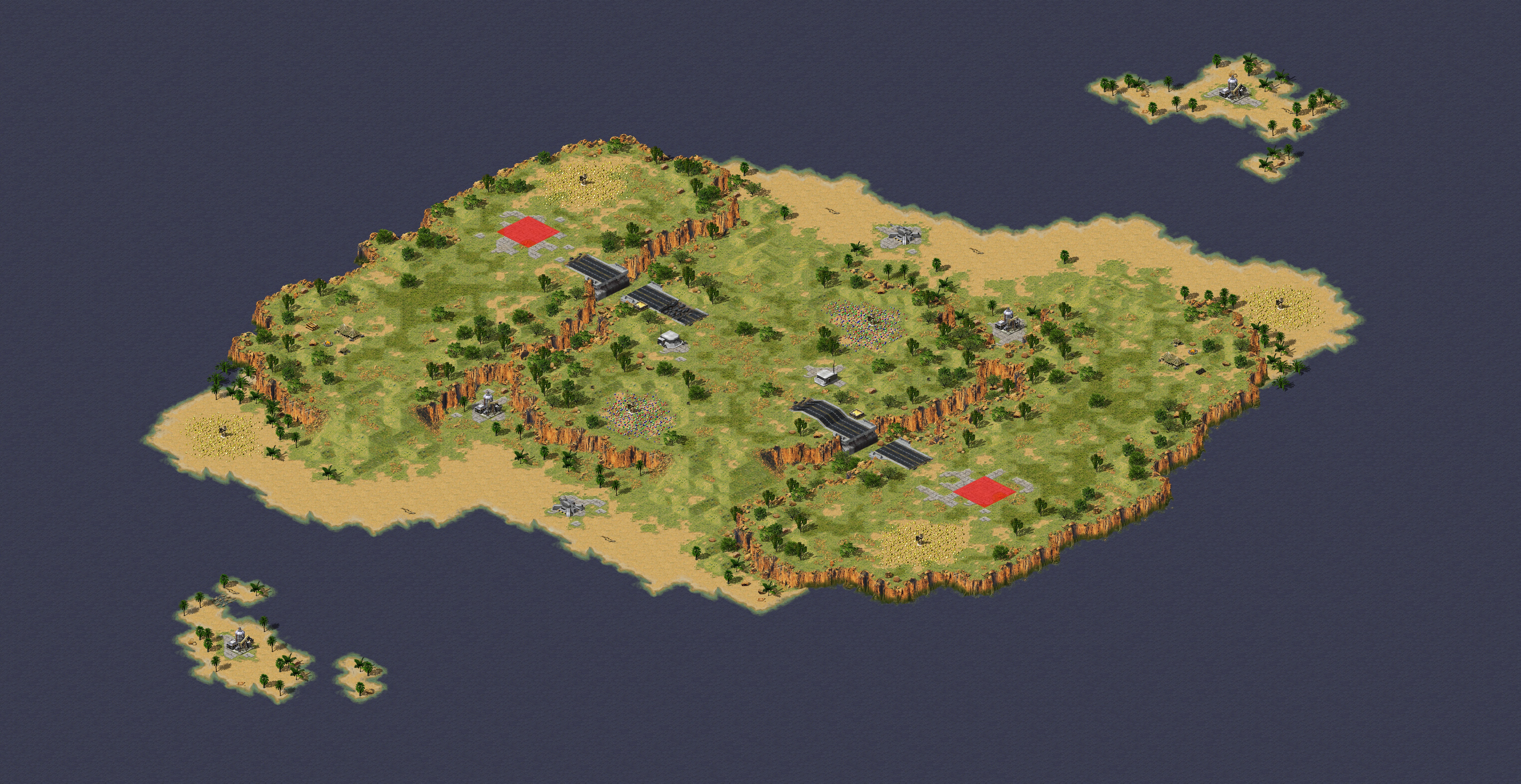 Rendered map: Canyon Fodder II