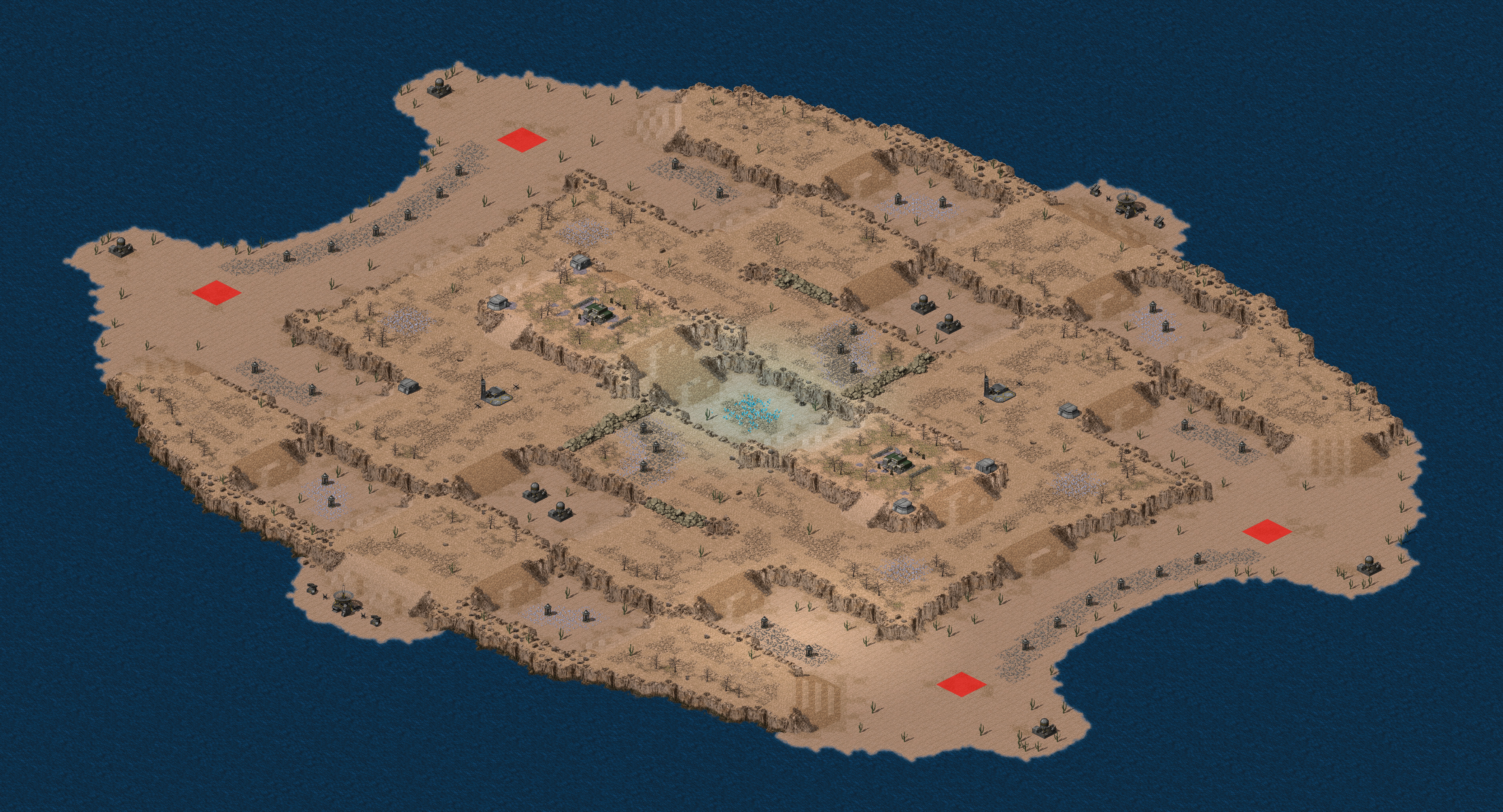 Rendered map: Shifting Sands