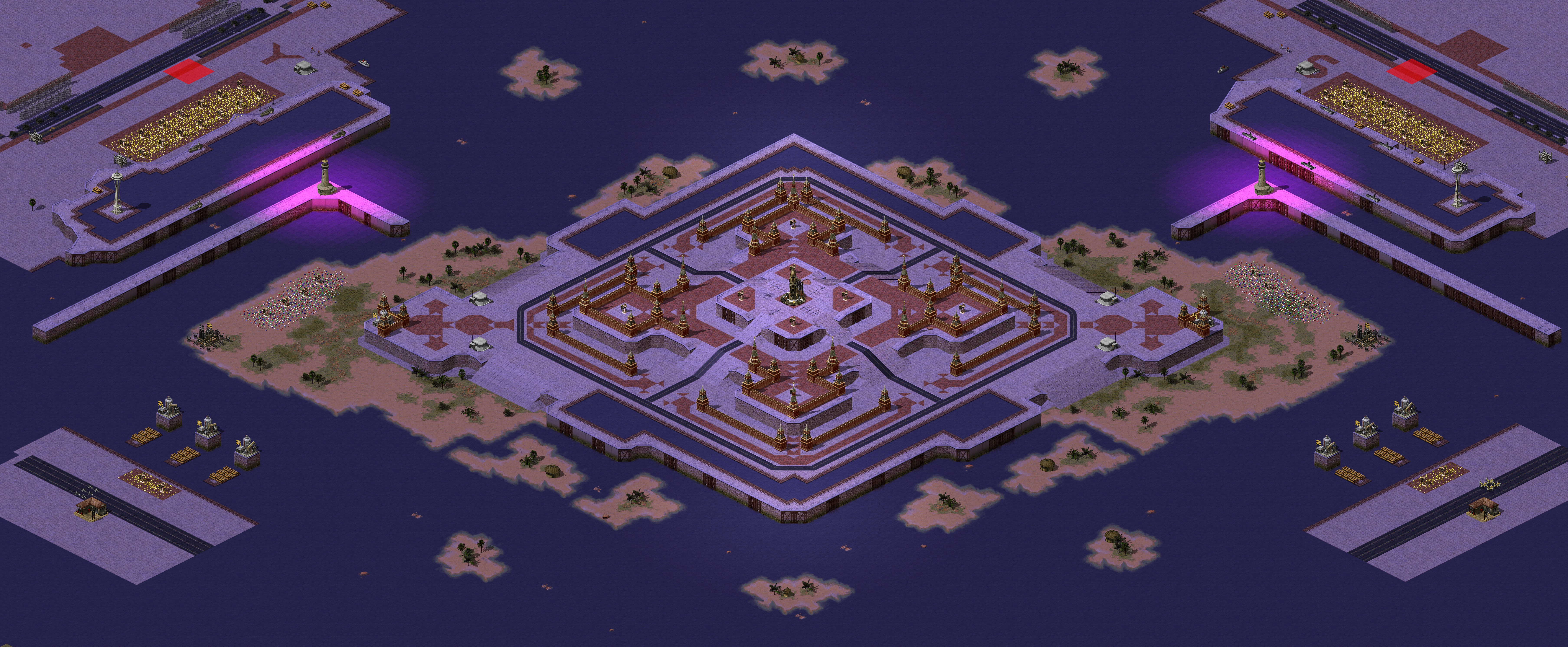 Rendered map: 超级战舰（2v2）-尤复赛事