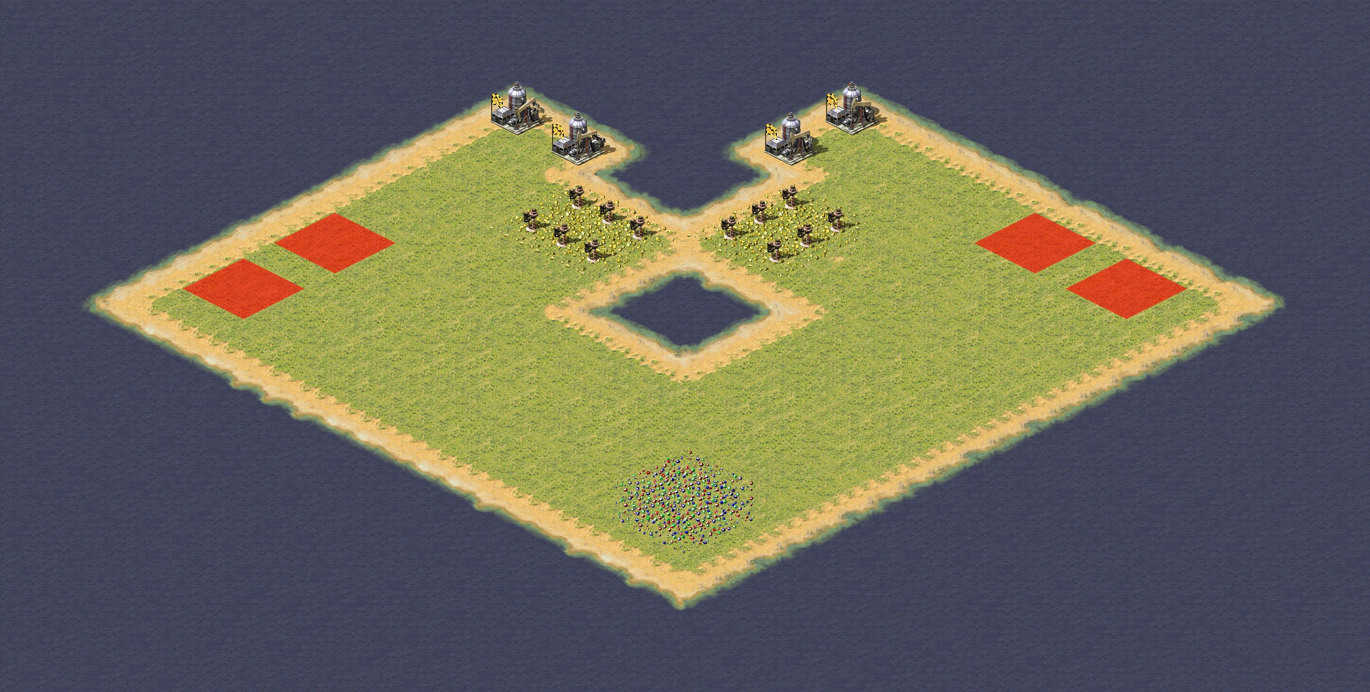 Rendered map: Island Duel (2v2)
