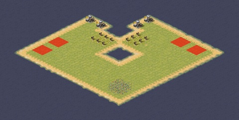 Rendered preview of Island Duel (2v2)