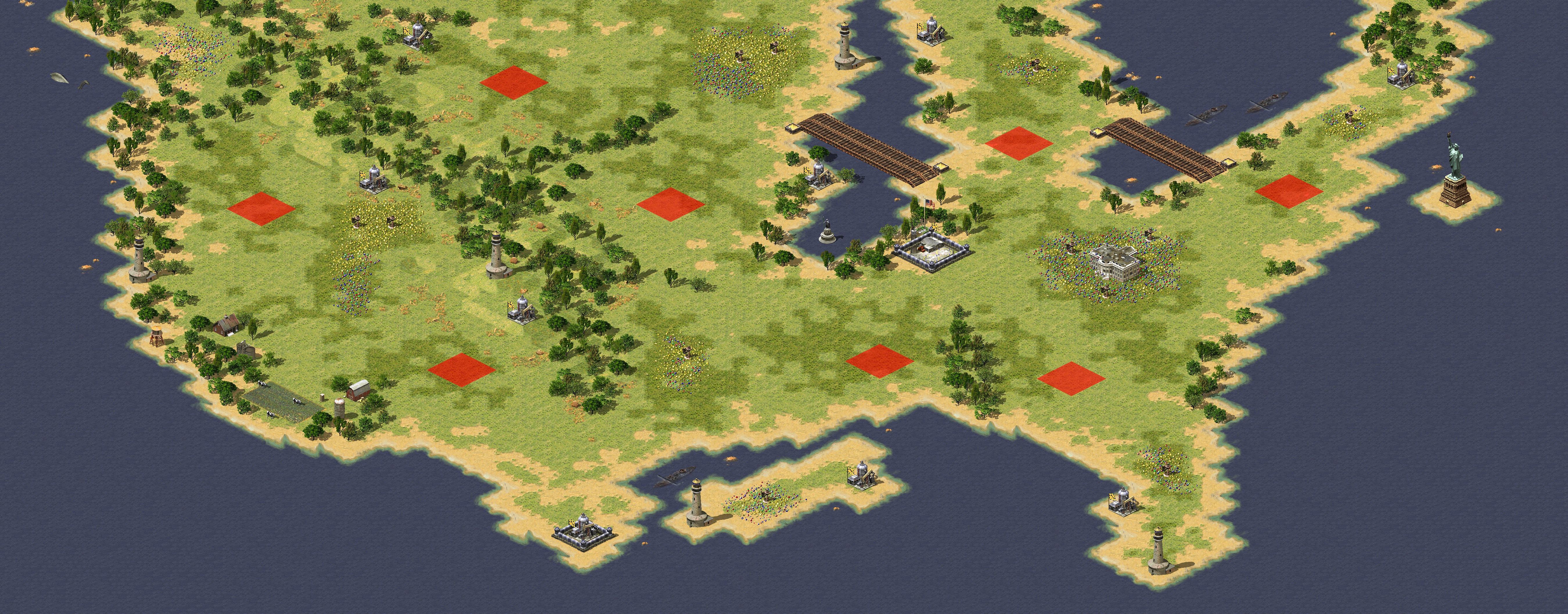 Rendered map: 美国一块地