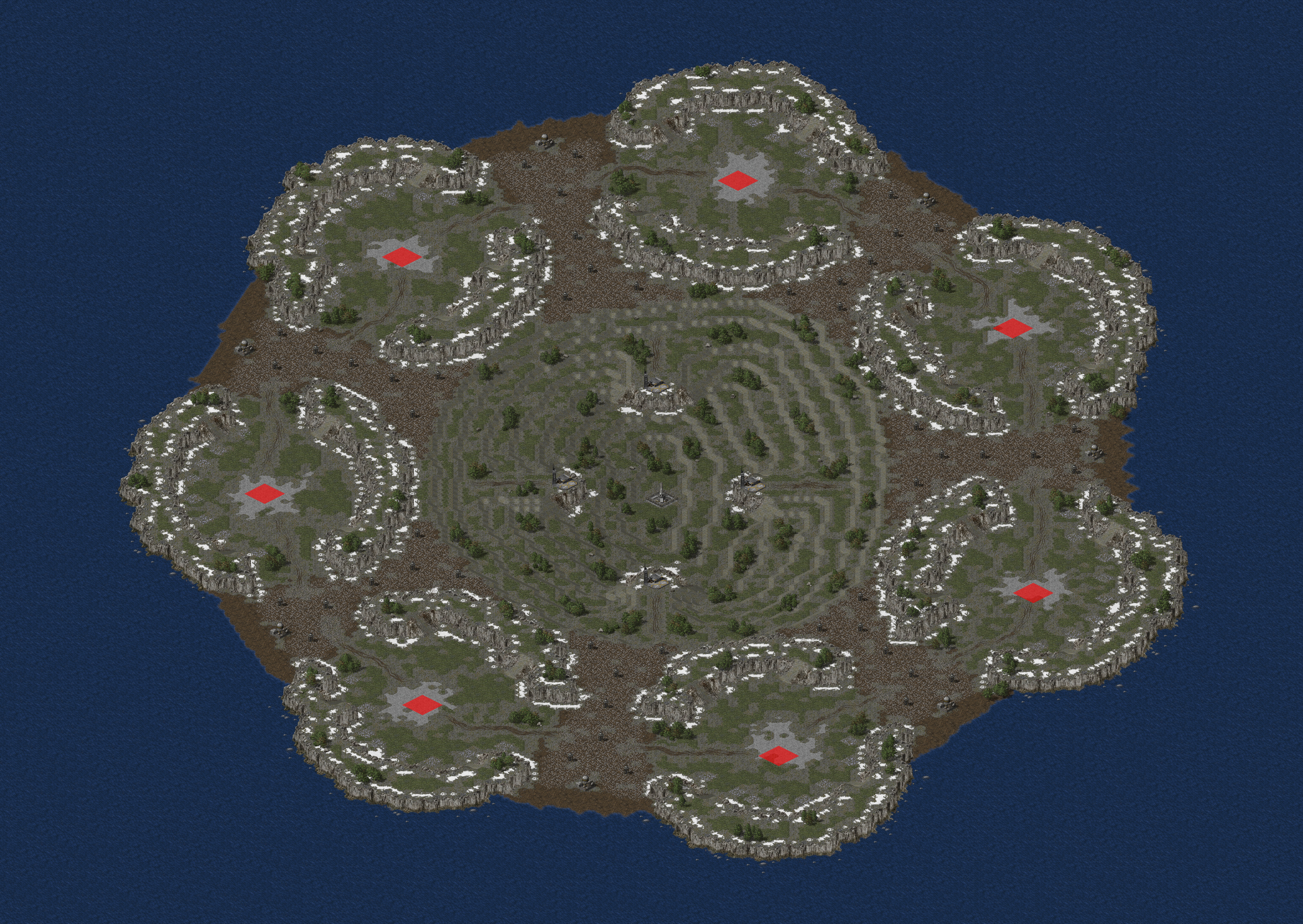 Rendered map: Heptagon Havoc