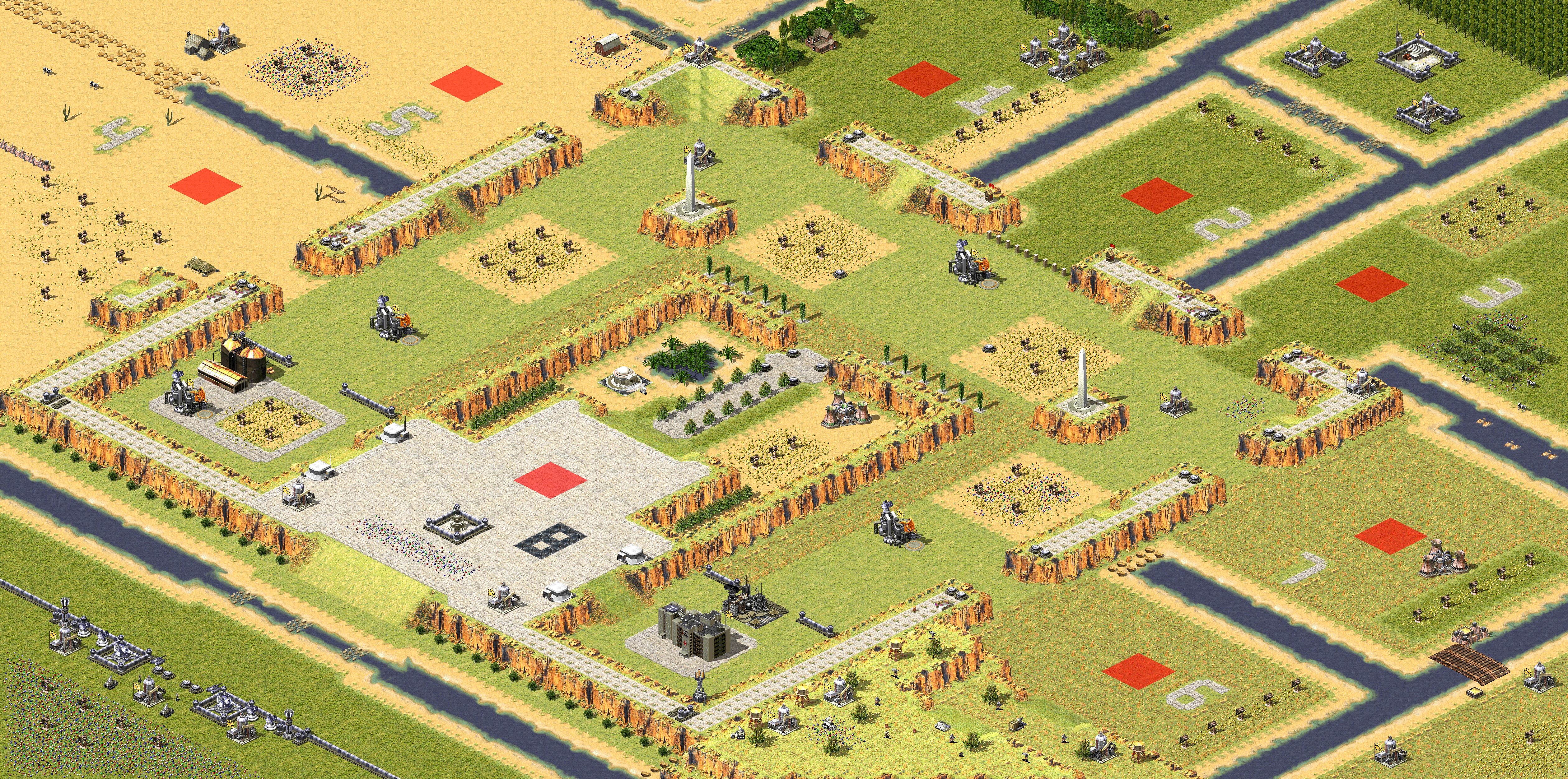 Rendered map: Simple Warlords IX