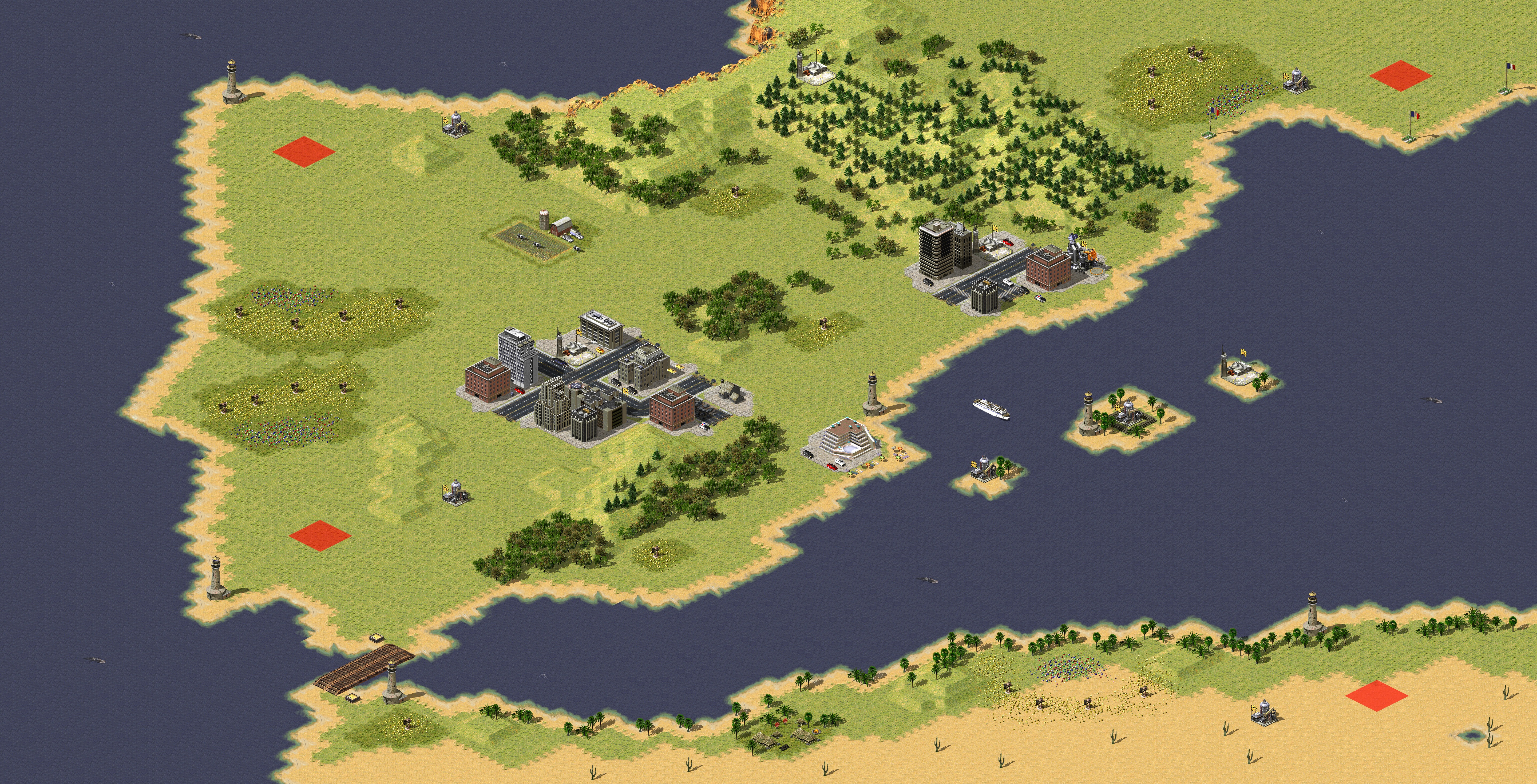 Rendered map: Spain Patch of Land