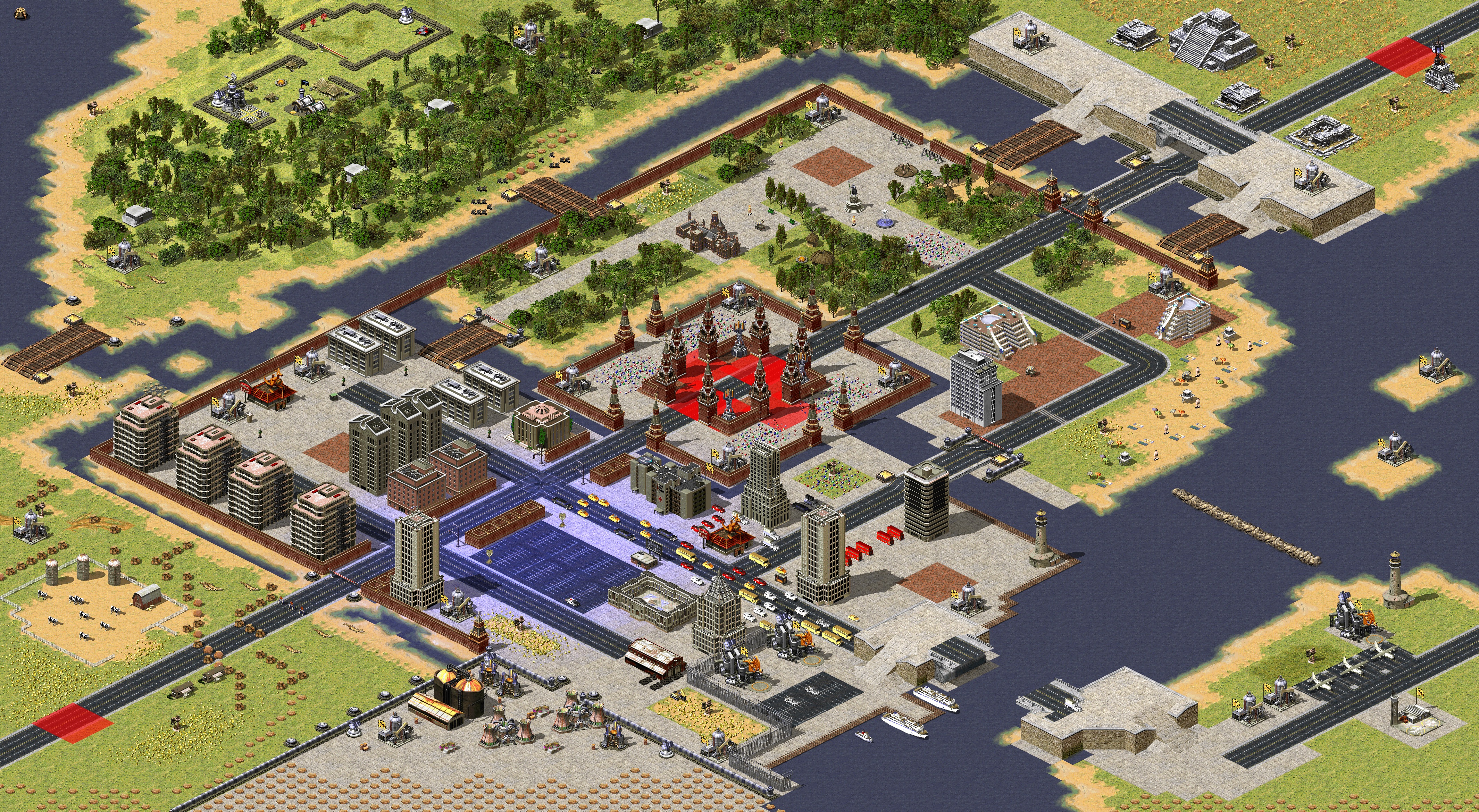 Rendered map: First to City