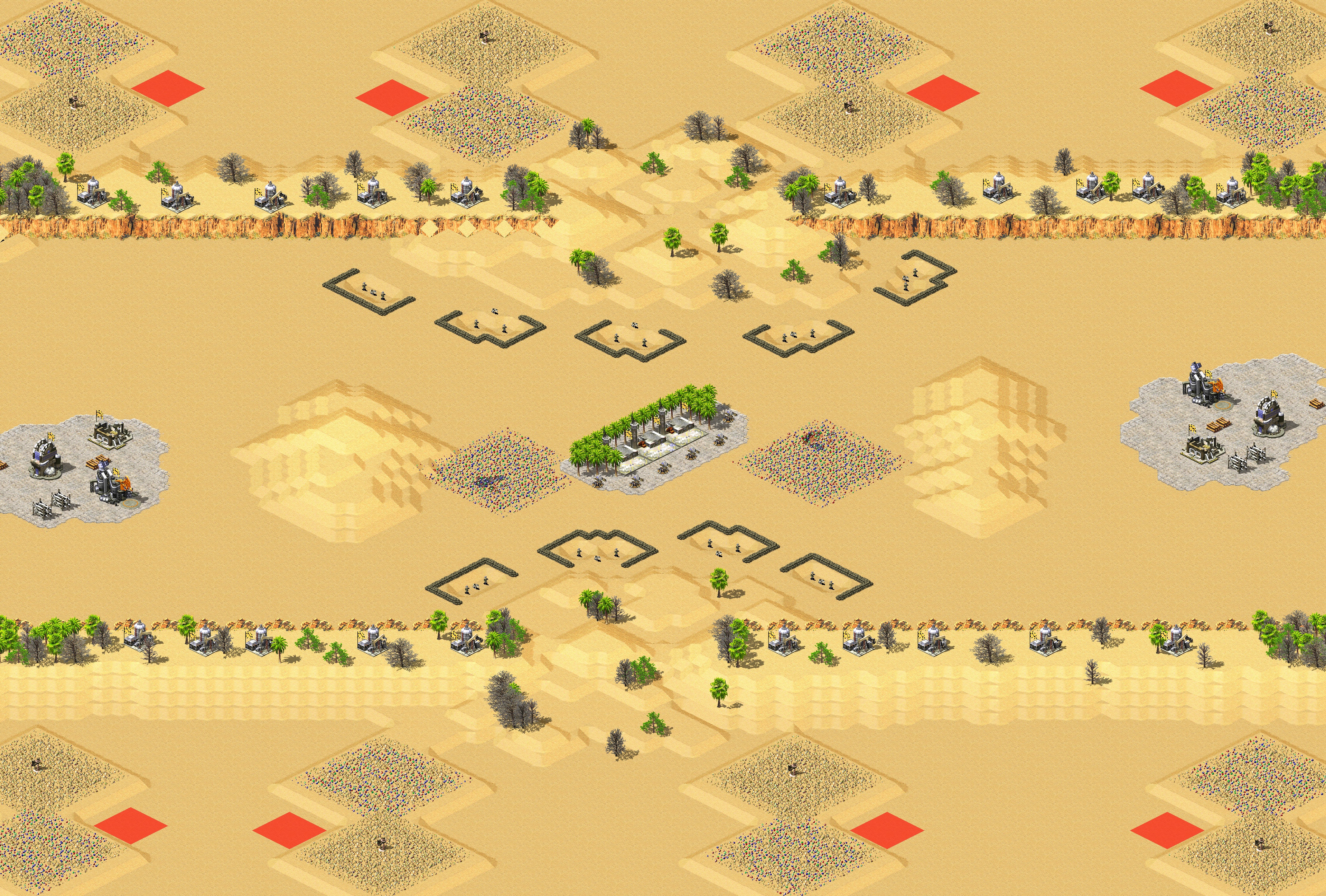 Rendered map: Desert Warfare