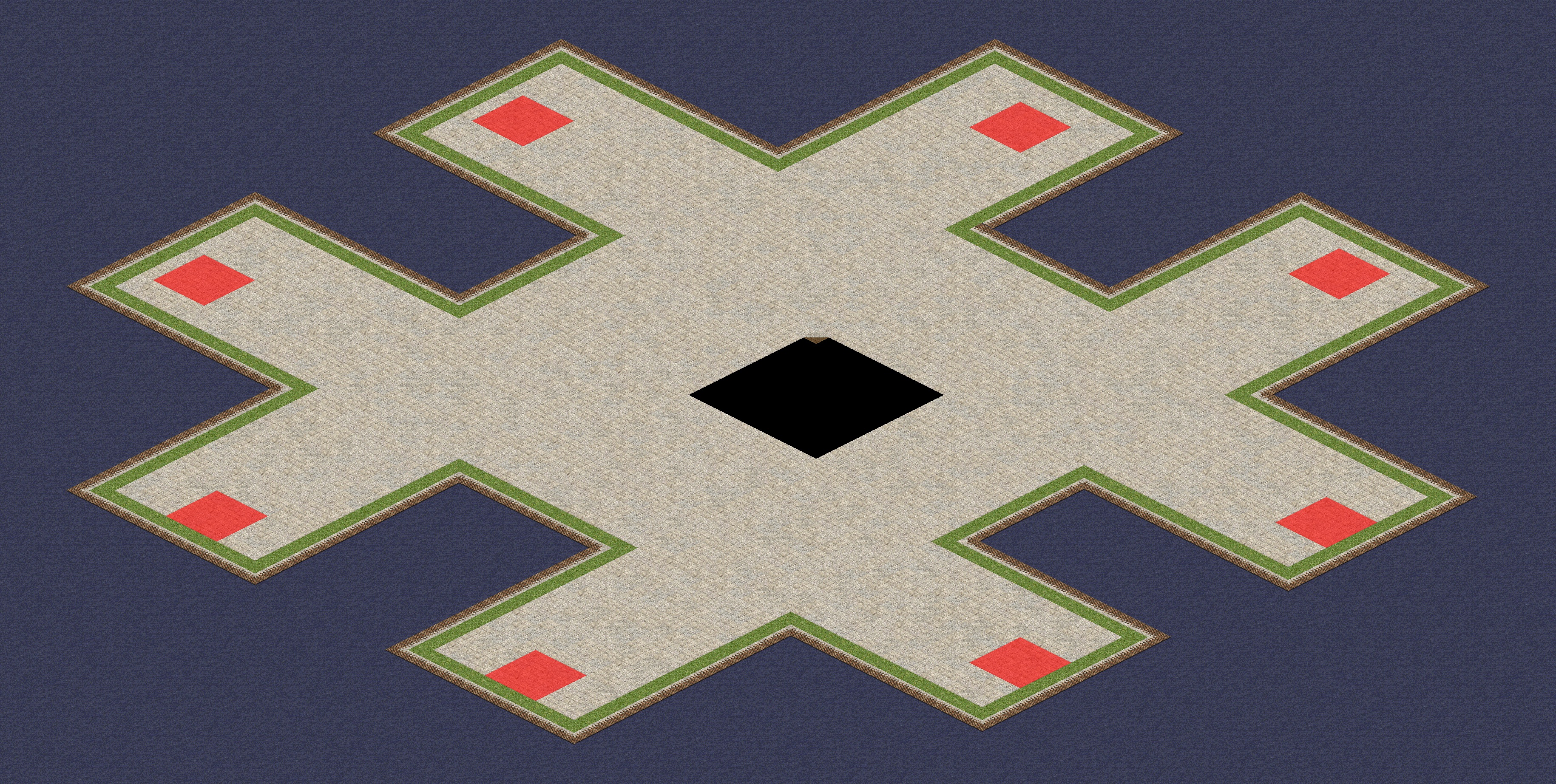 Rendered map: Lazy Tank Battle Flatland
