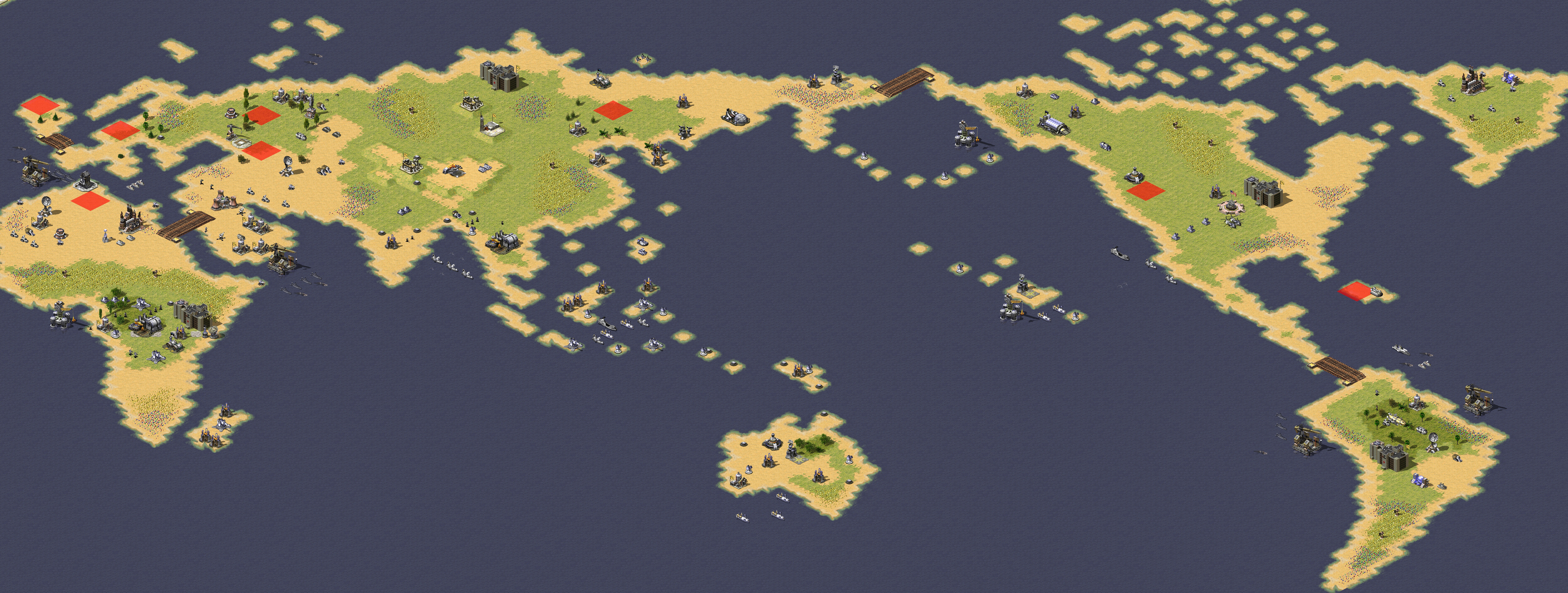Rendered map: Allied vs Soviet 15.0