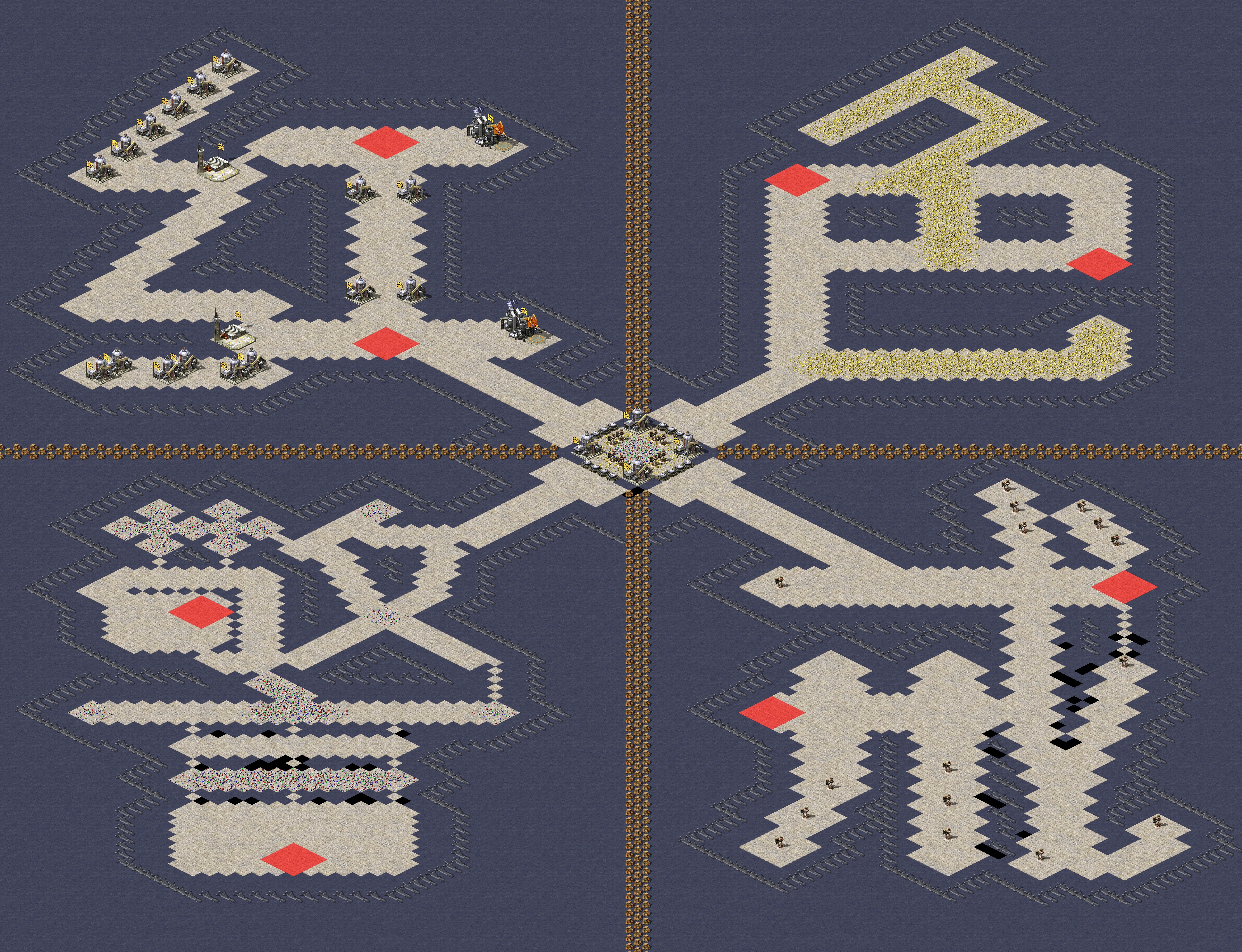 Rendered map: Red Alert Patch of Land