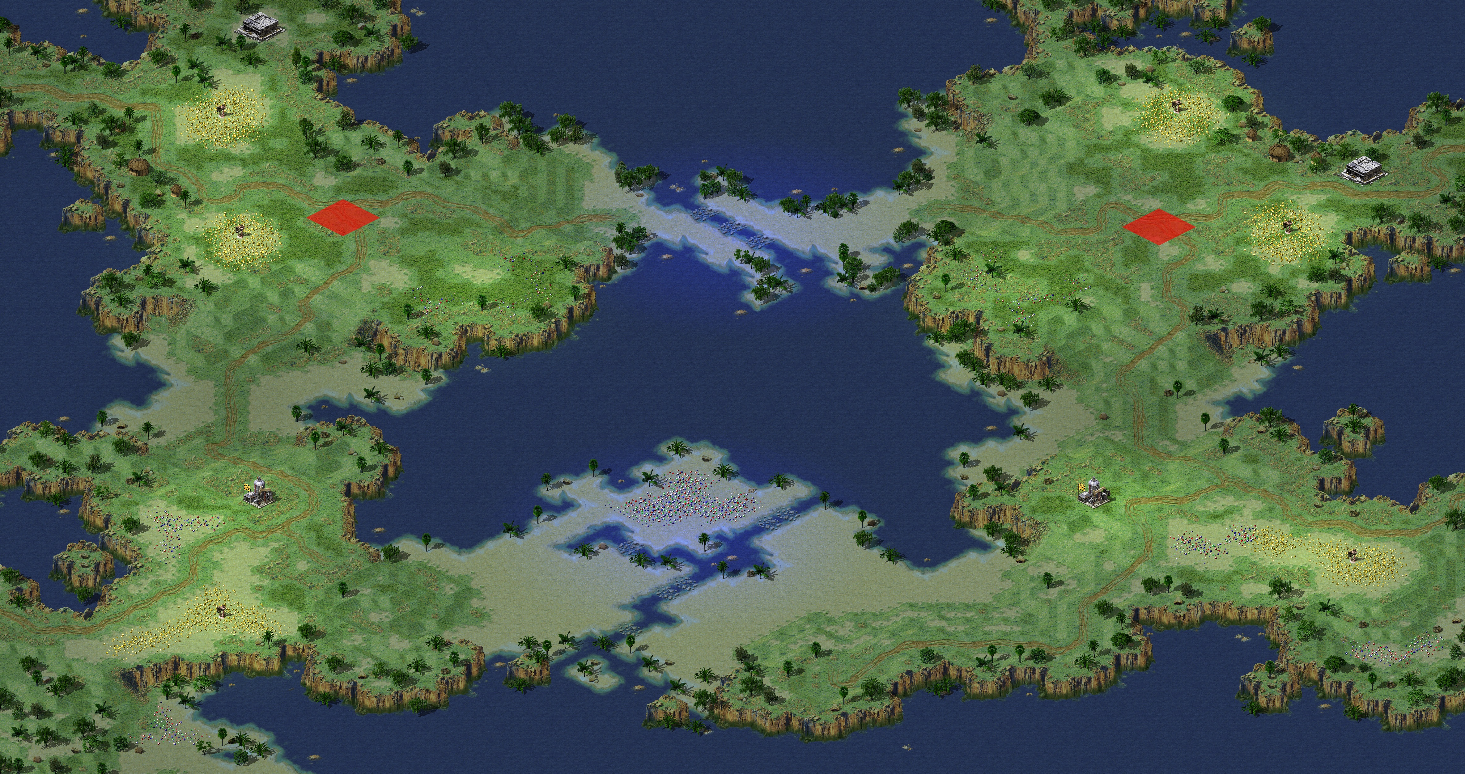 Rendered map: 大地浮在水上（更新版）