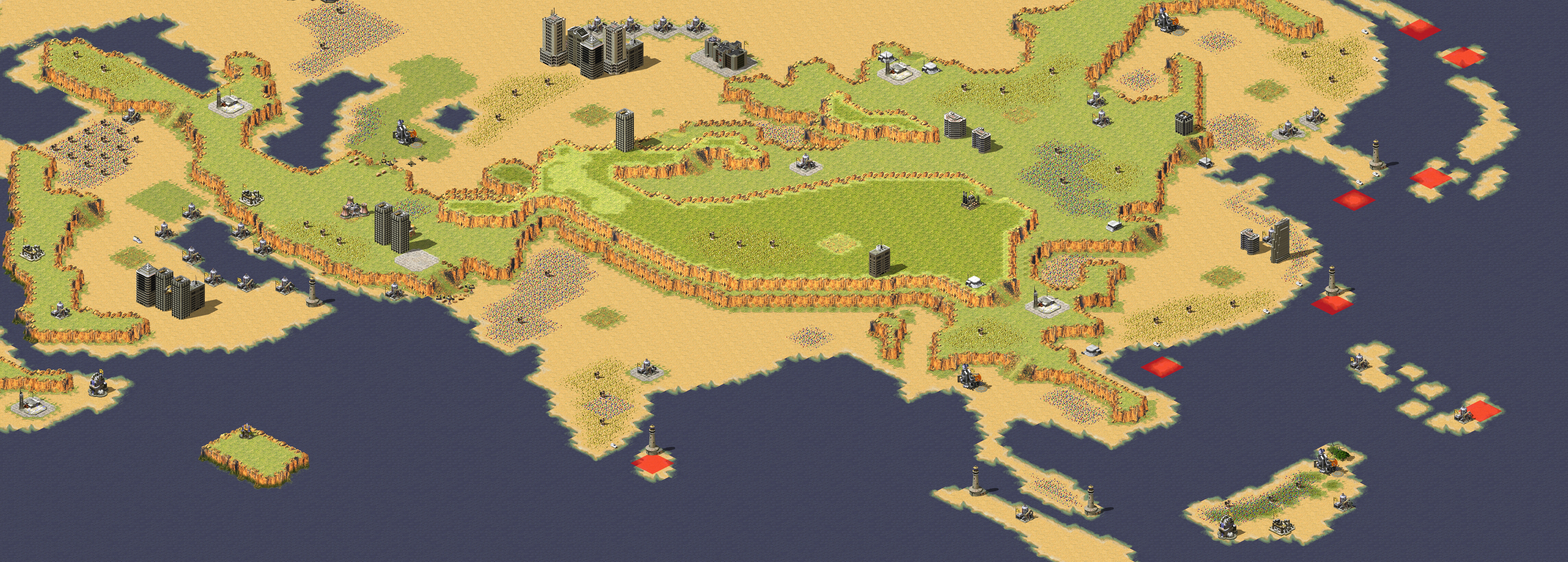 Rendered map: Asia