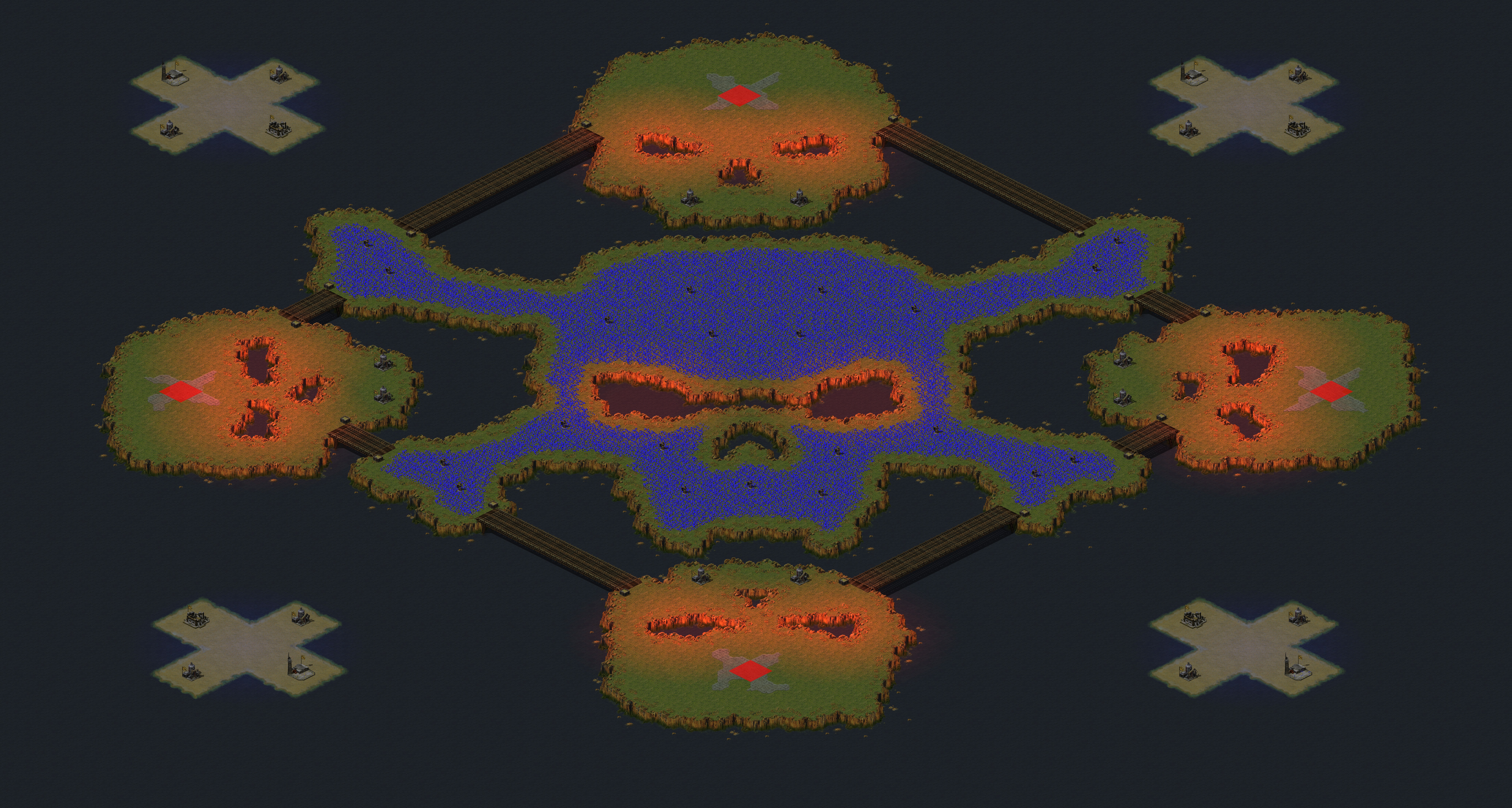 Rendered map: Skull Islands