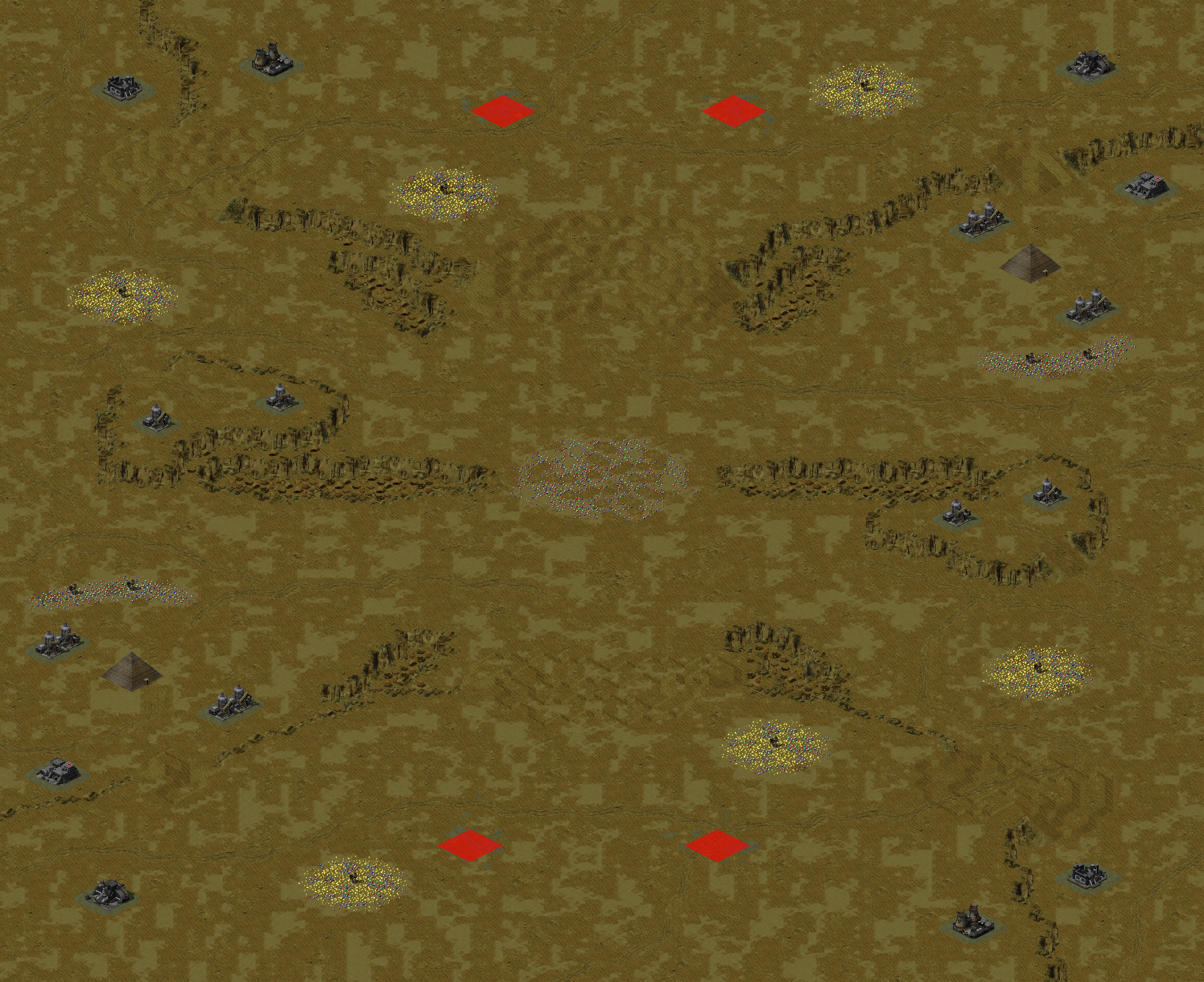Rendered map: Tournament Dune II