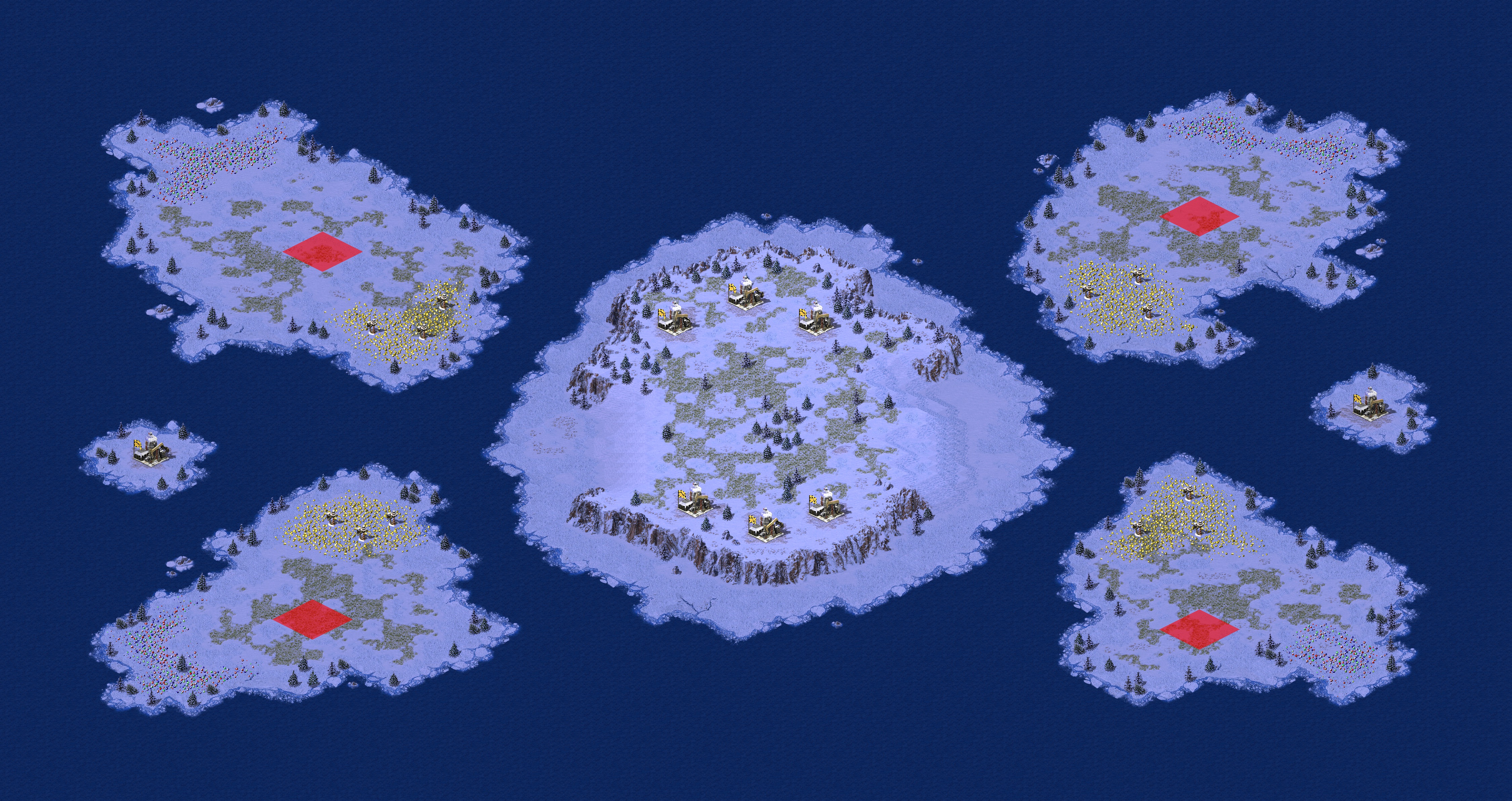 Rendered map: 深水炸弹海战版
