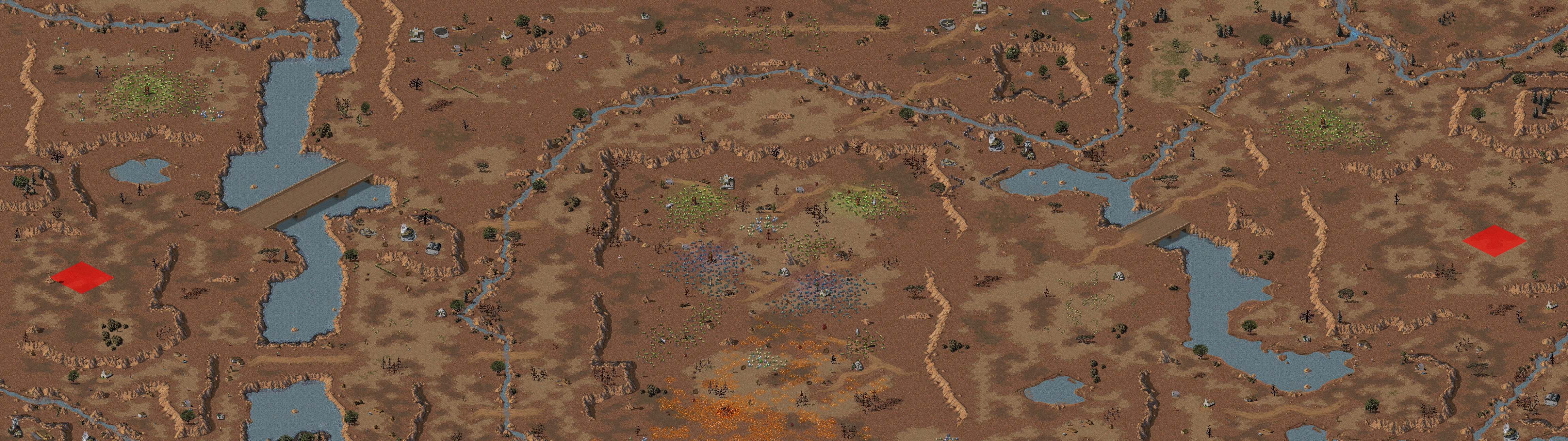 Rendered map: Desert City