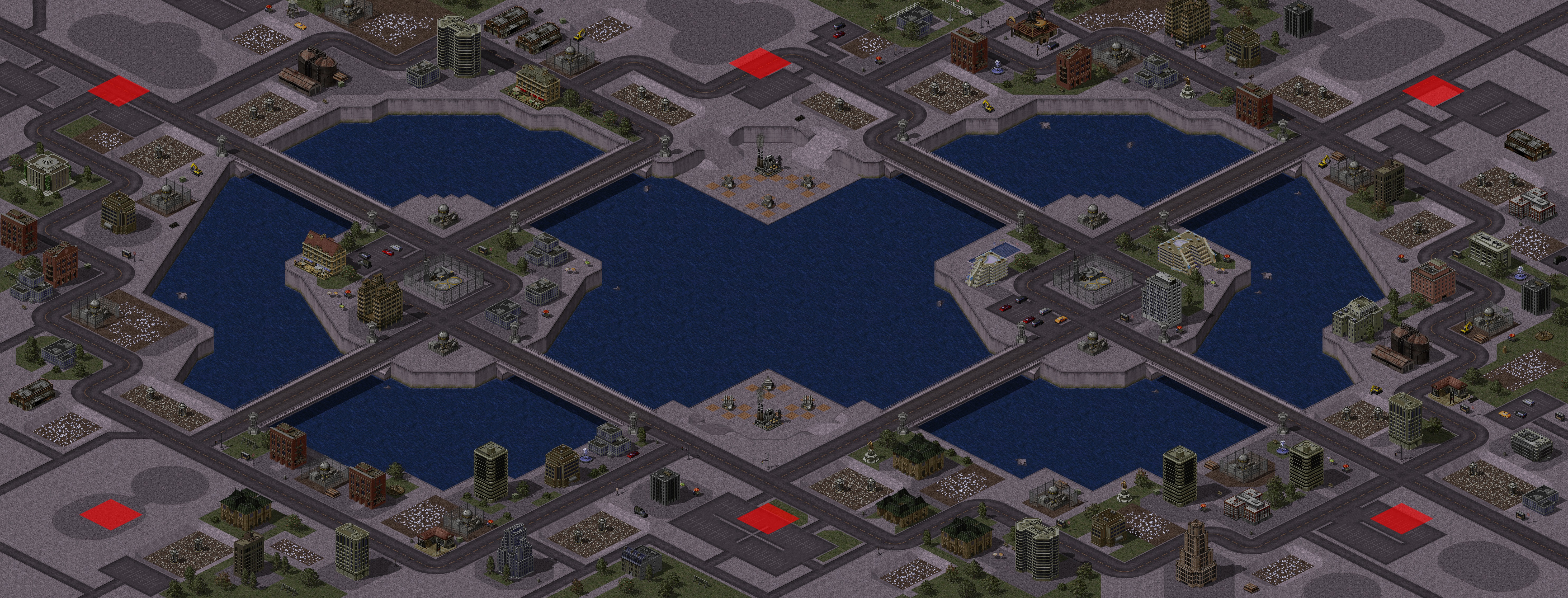 Rendered map: Streets of Gold