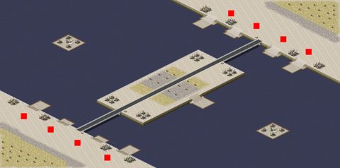 Rendered preview of 4v4 Cross-Sea War