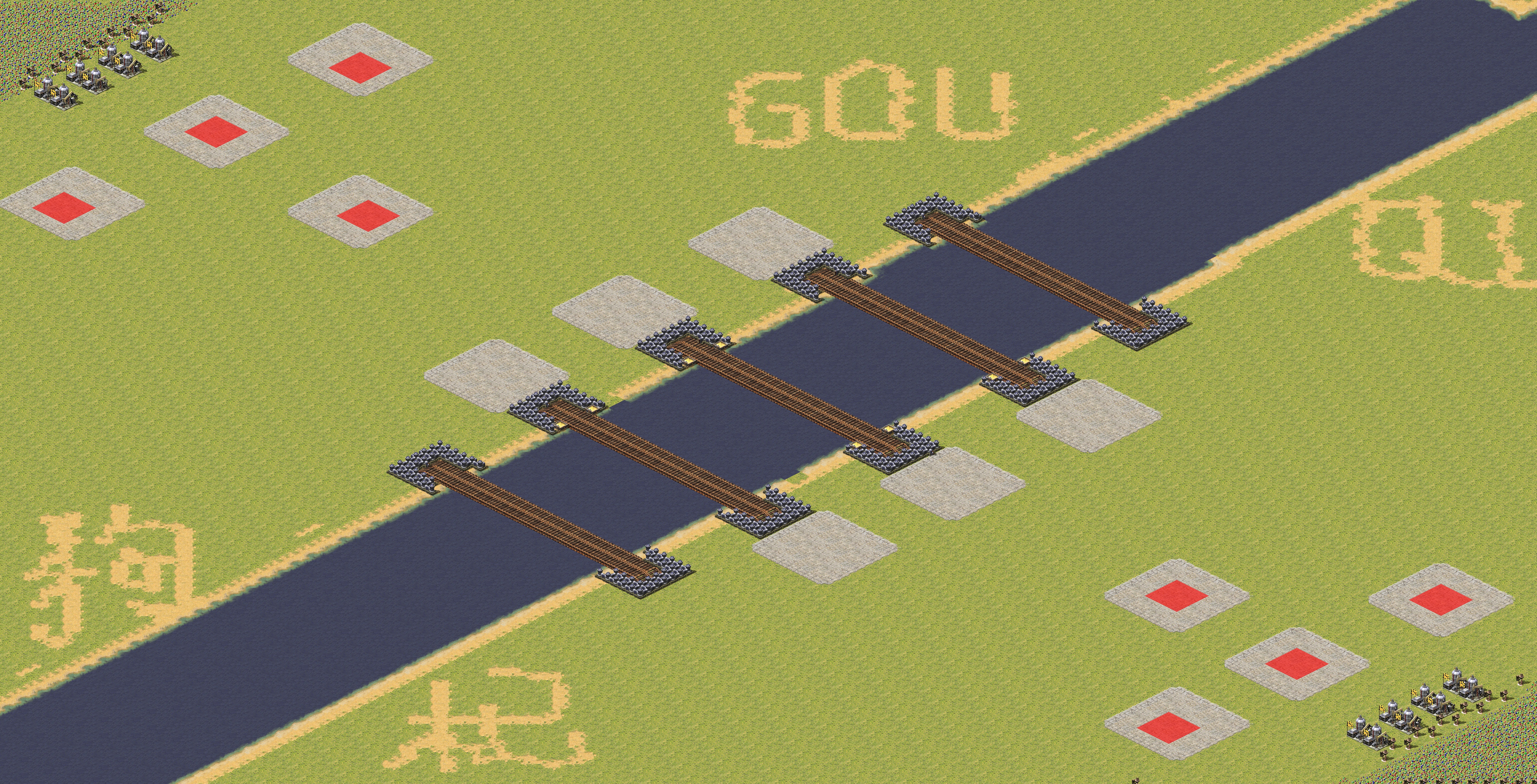 Rendered map: River Crossing (4v4)
