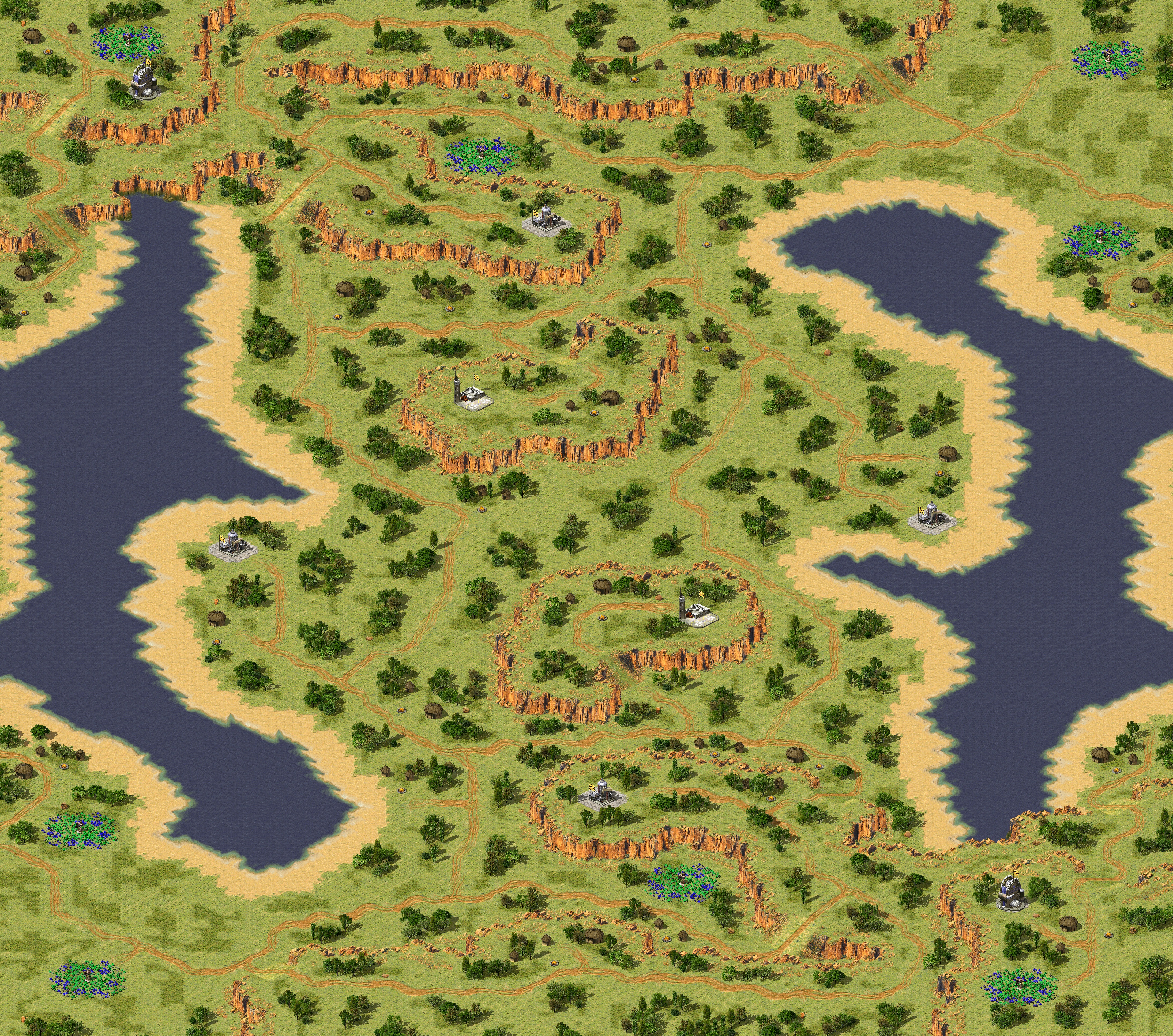 Rendered map: (2) Canals of Carnage