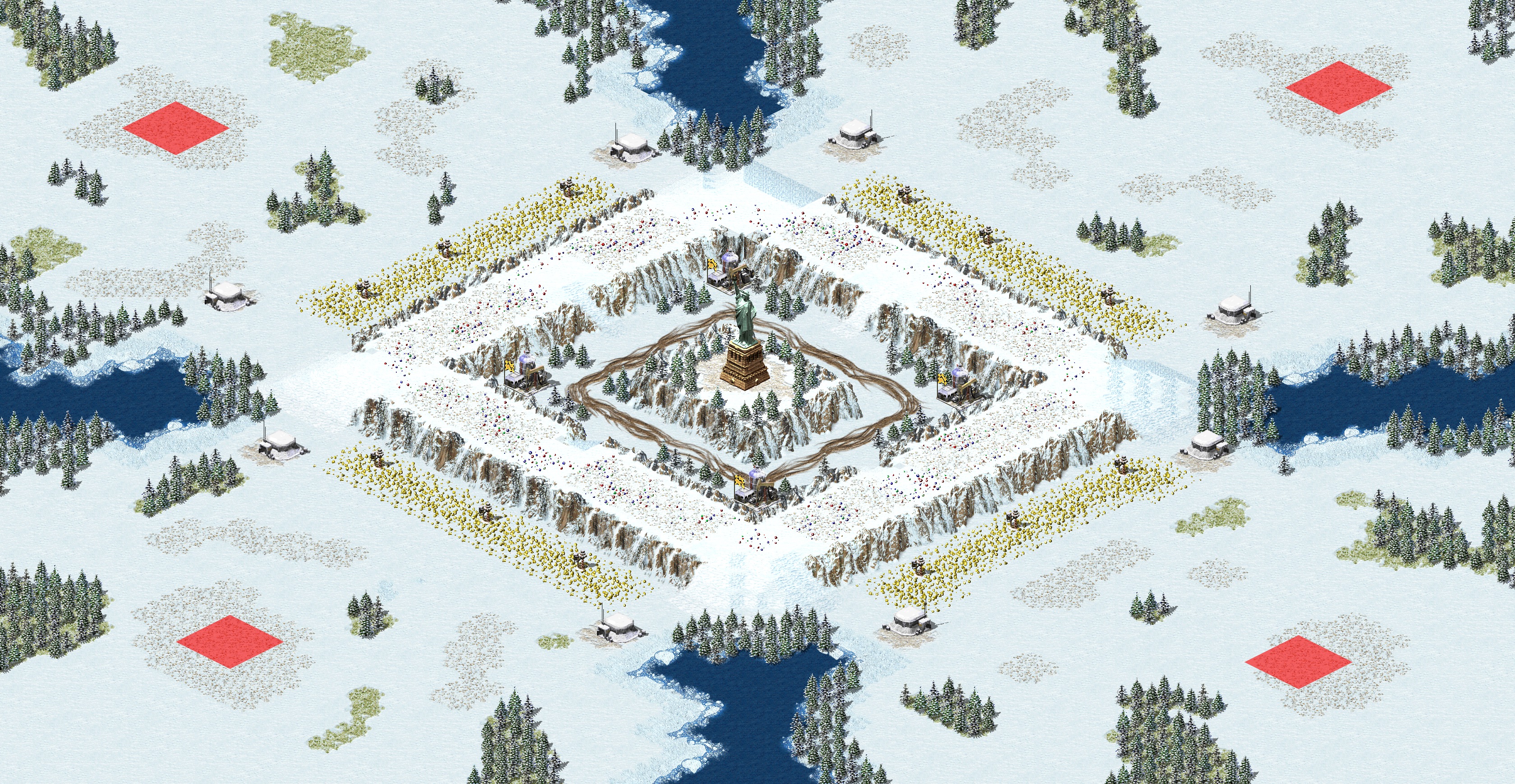 Rendered map: Angel of the North