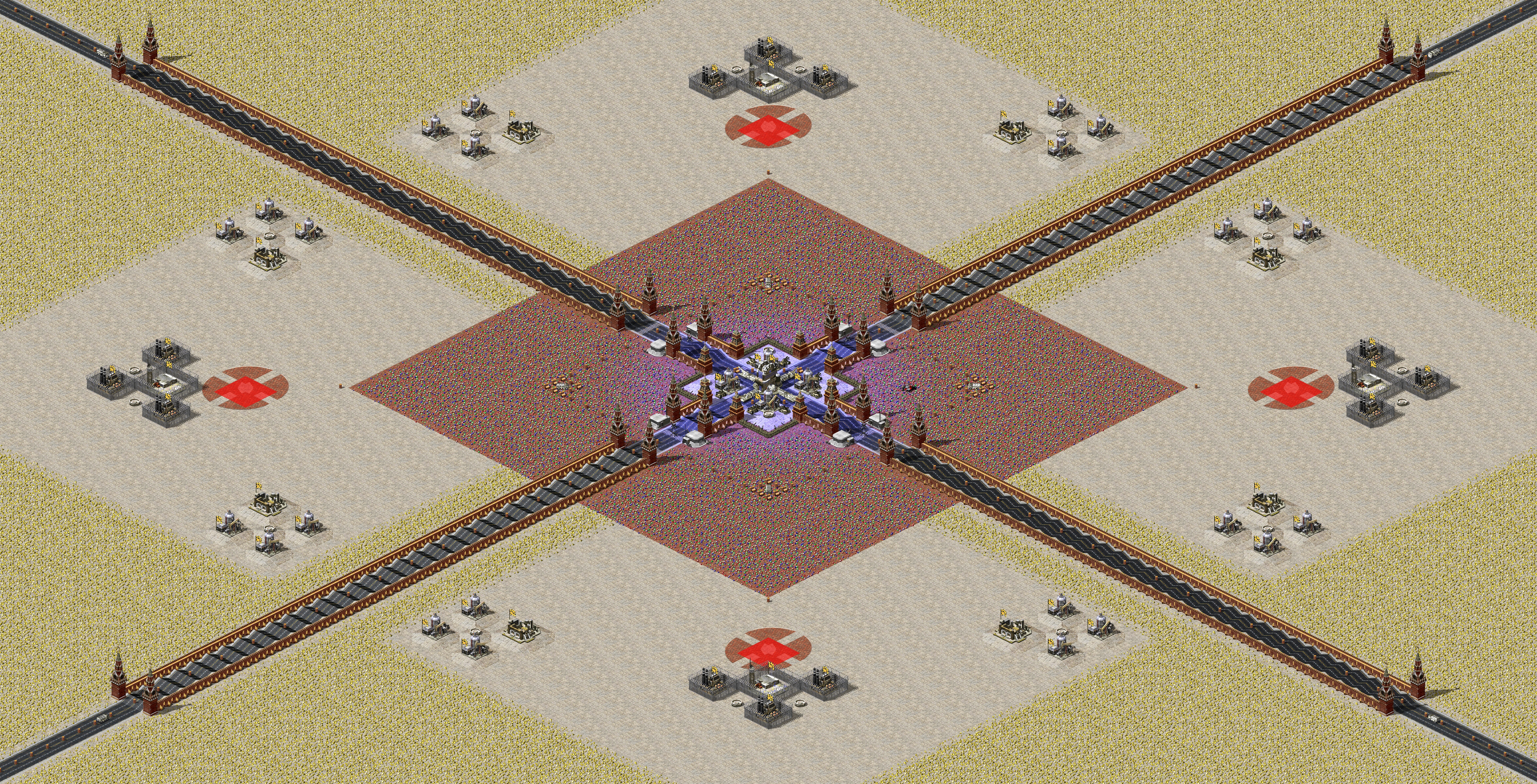 Rendered map: Red Square X
