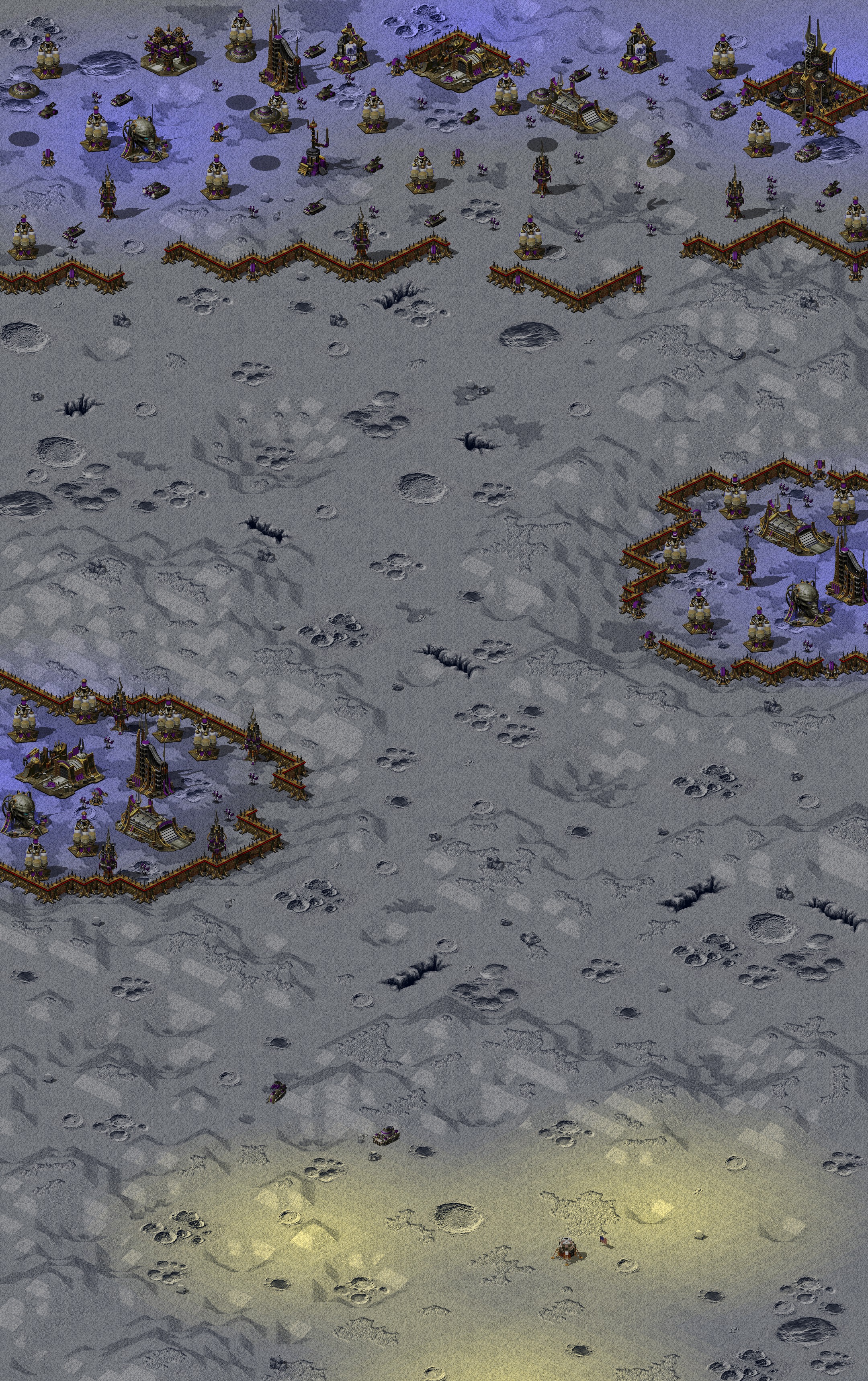 Rendered map: To the Moon