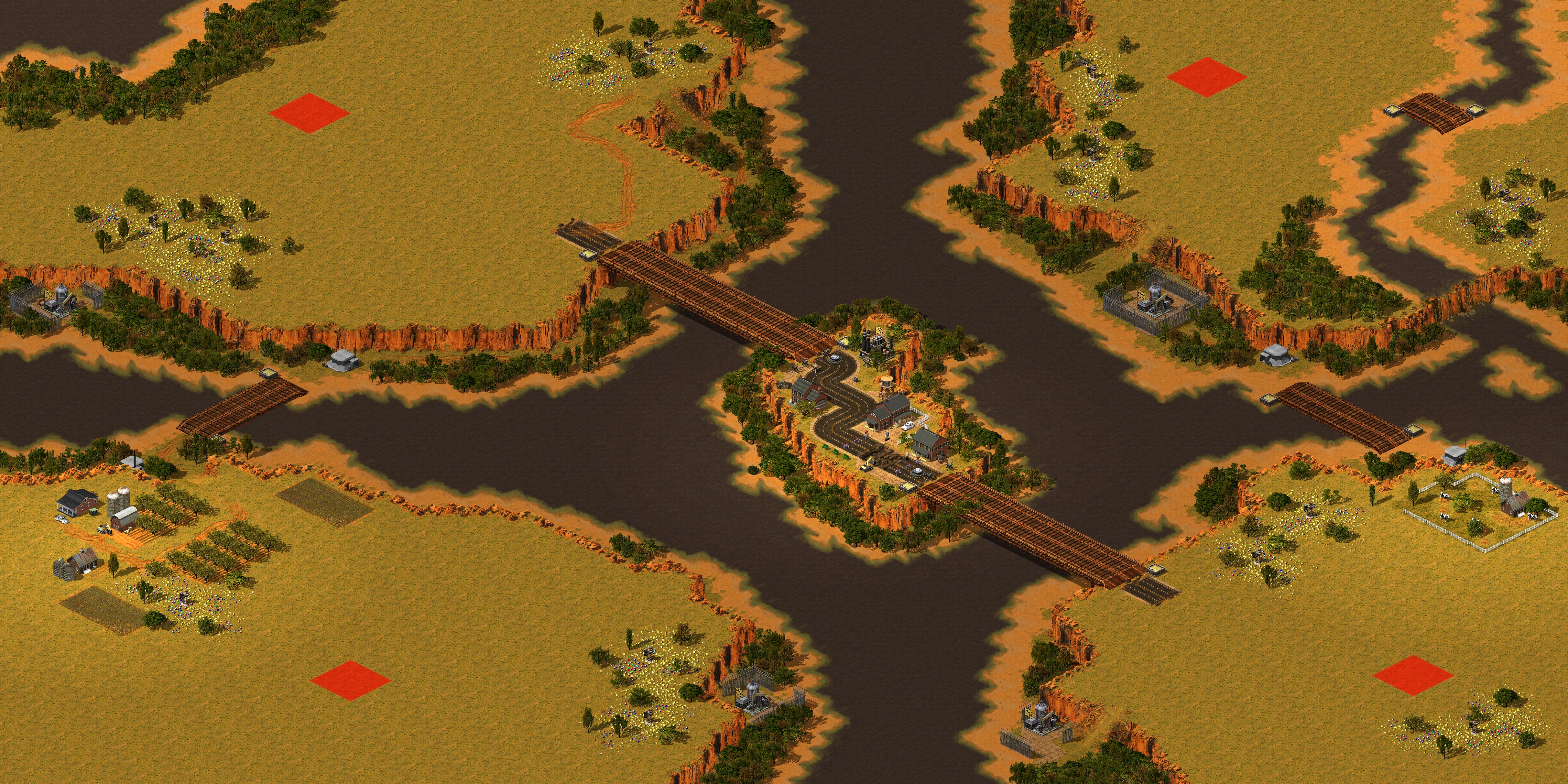 Rendered map: Twin Bridges