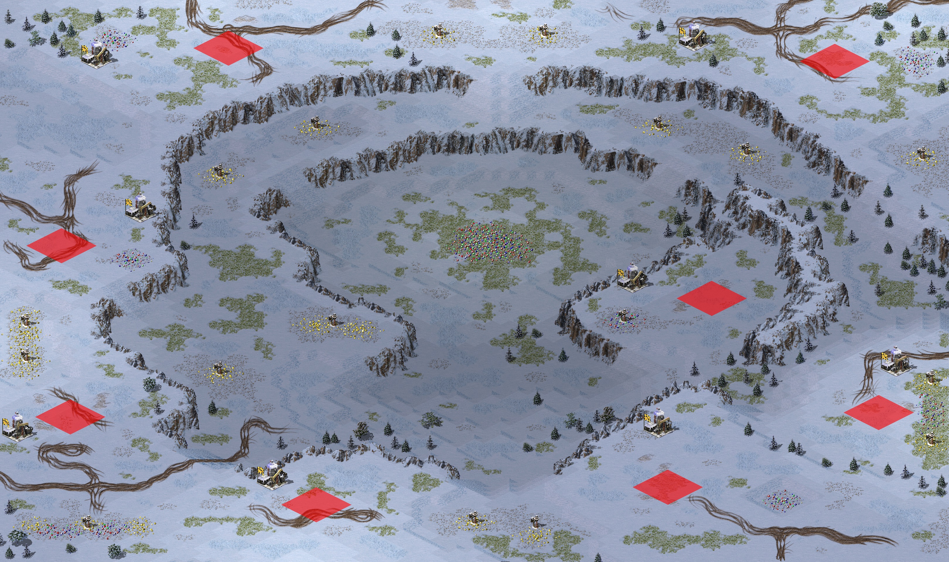 Rendered map: Snow Field