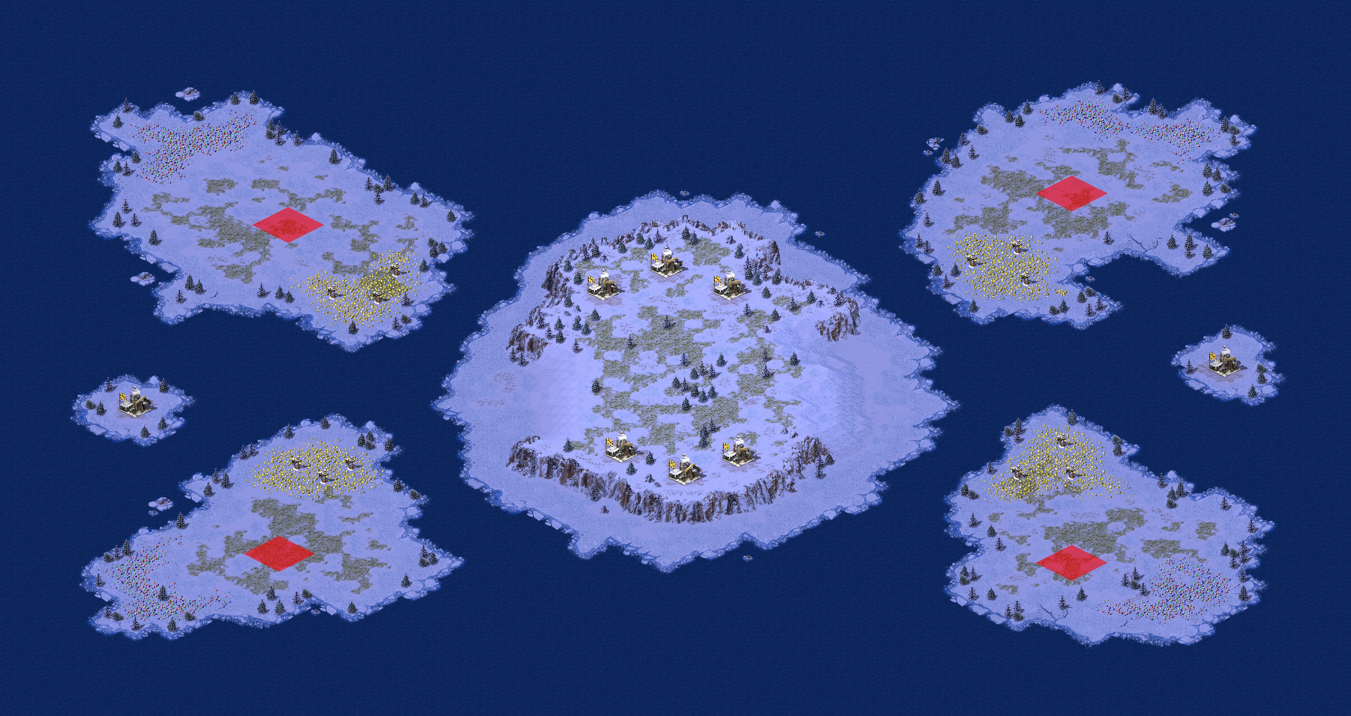 Rendered map: 深水炸弹 - 赛事专用（海战）