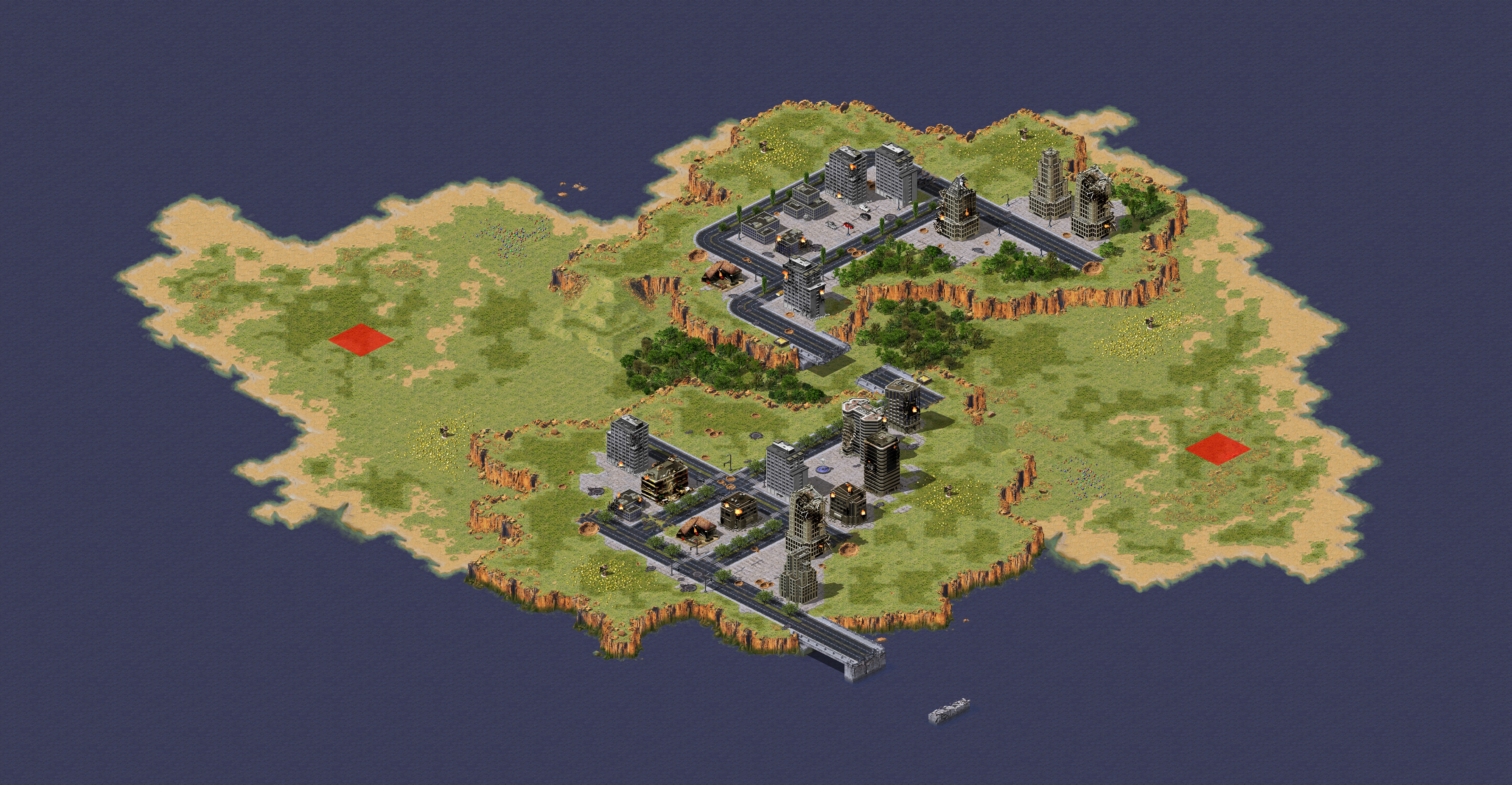 Rendered map: Isle of War