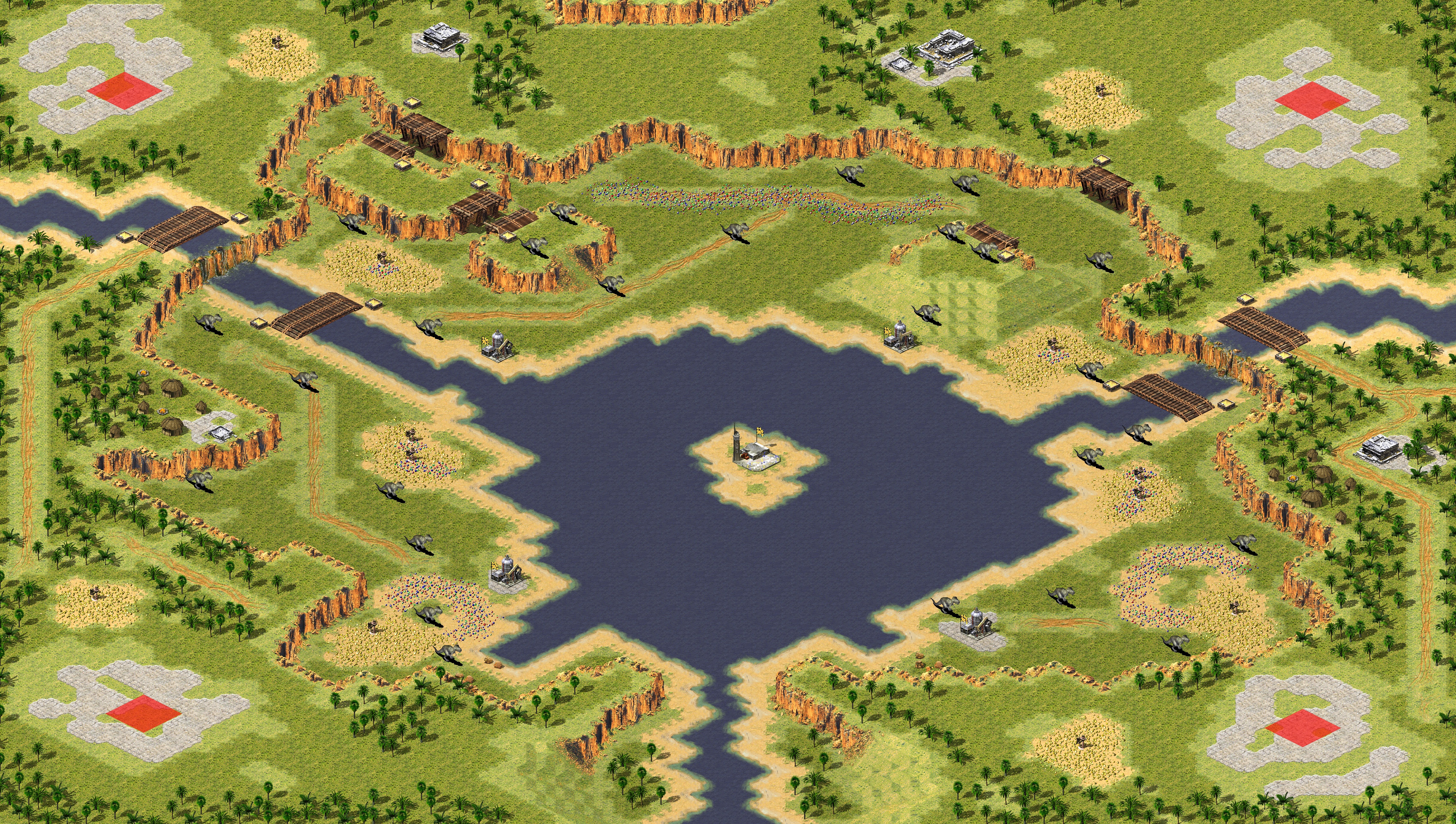 Rendered map: Escape from the Forbidden Valley
