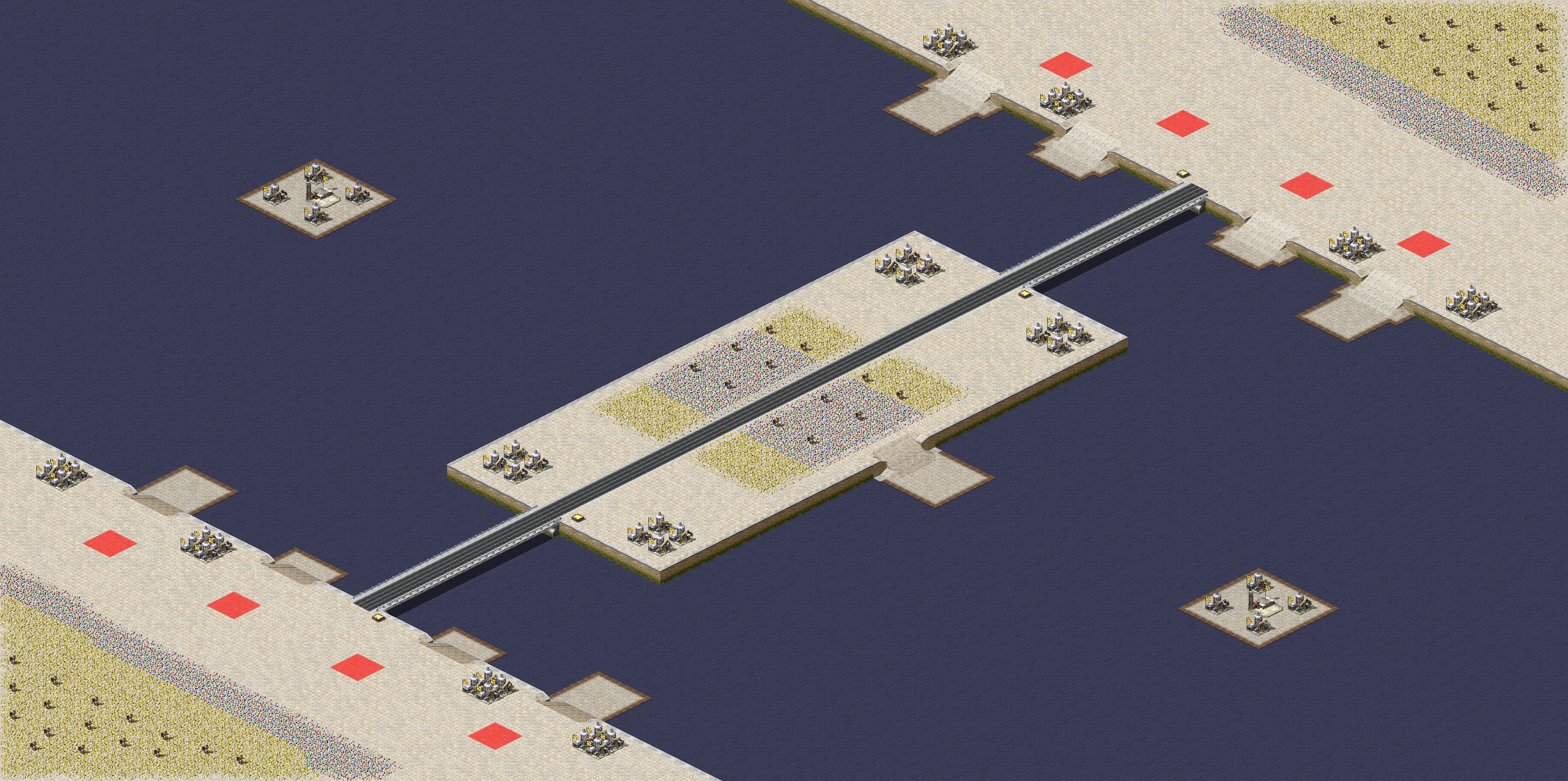 Rendered map: 4v4 Cross-Sea War