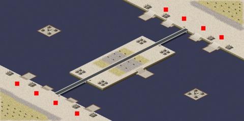 Rendered preview of 4v4 Cross-Sea War