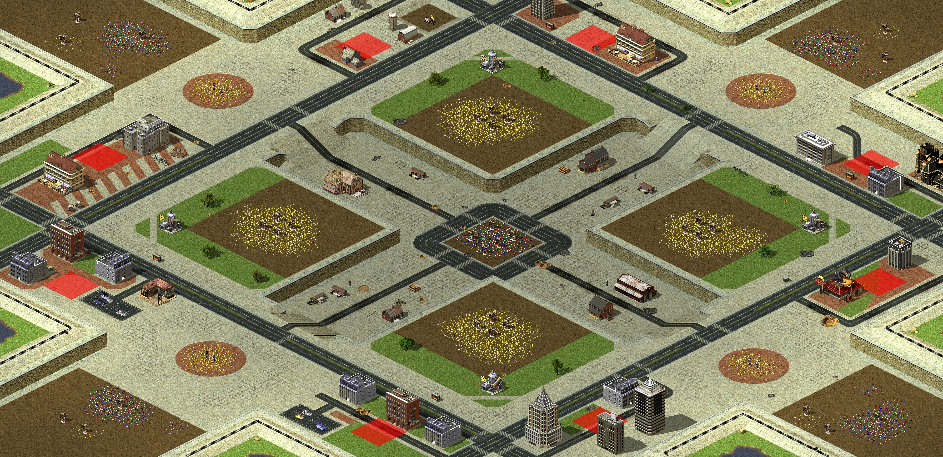 Rendered map: 8人混战版撒搜连线