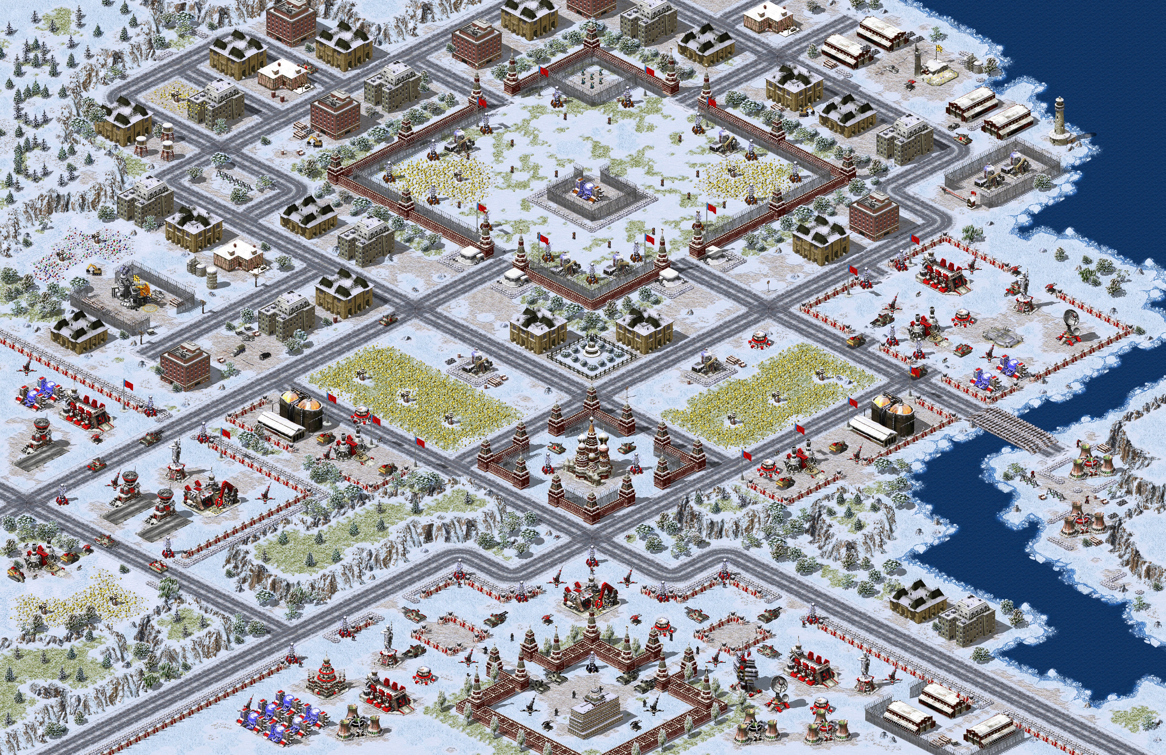 Rendered map: Allied Mission 12: Chrono Storm