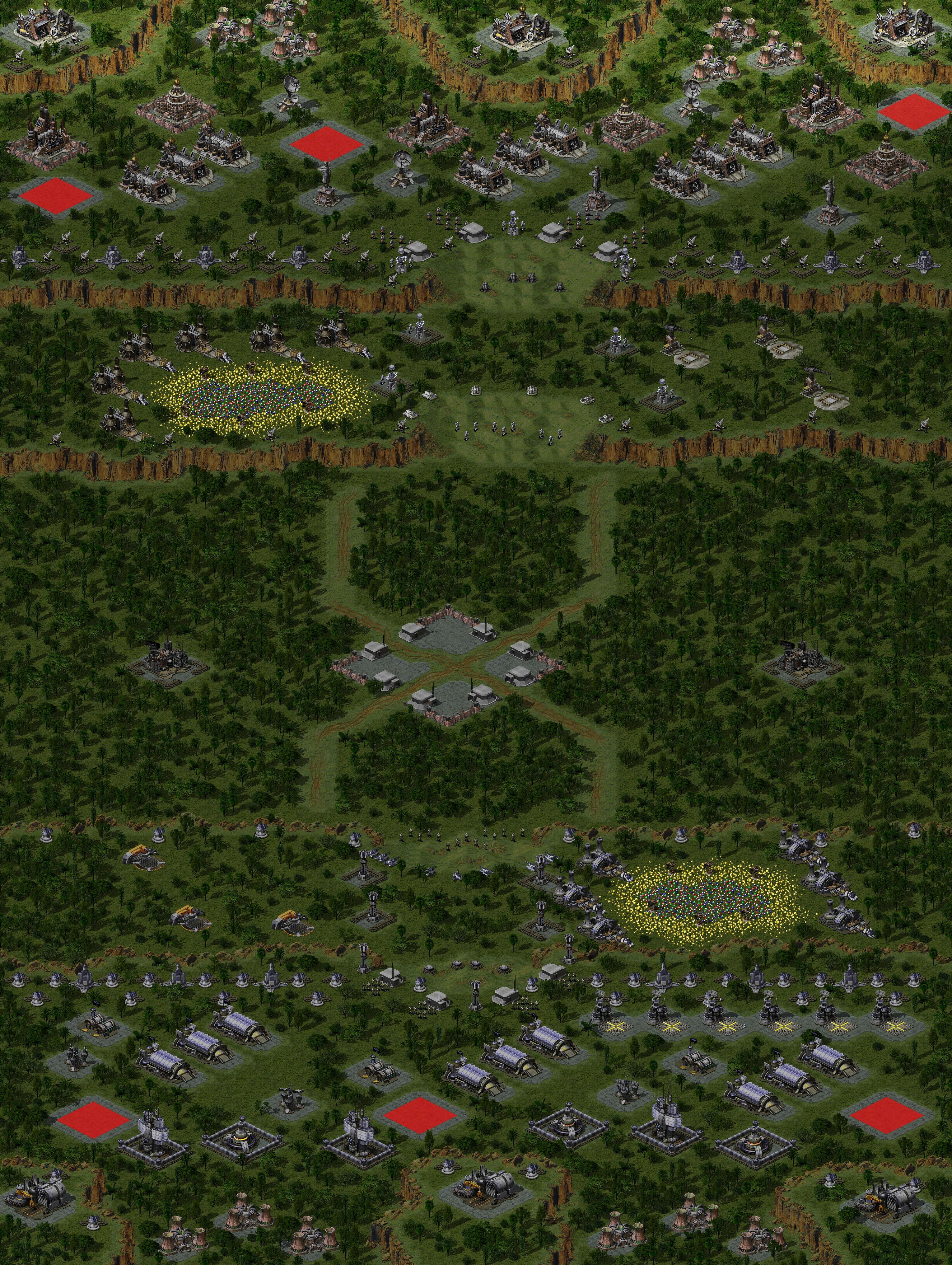 Rendered map: The Two Towers