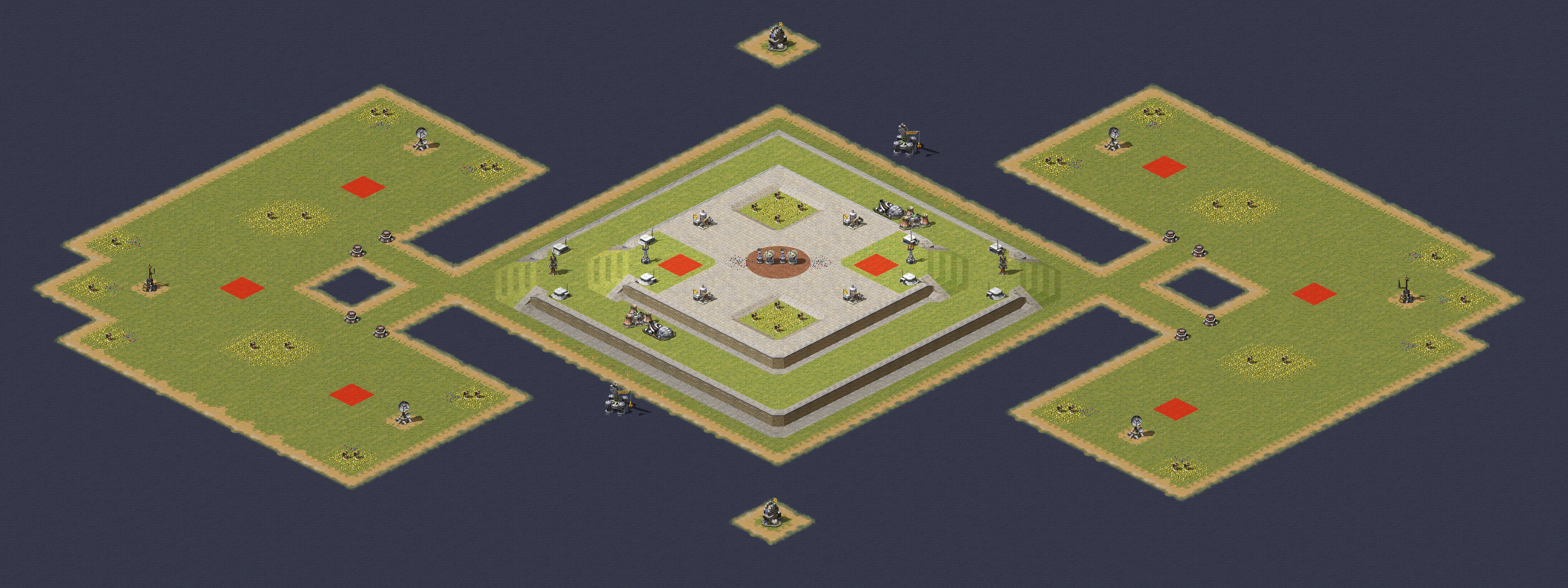 Rendered map: King of the Center (2v6)
