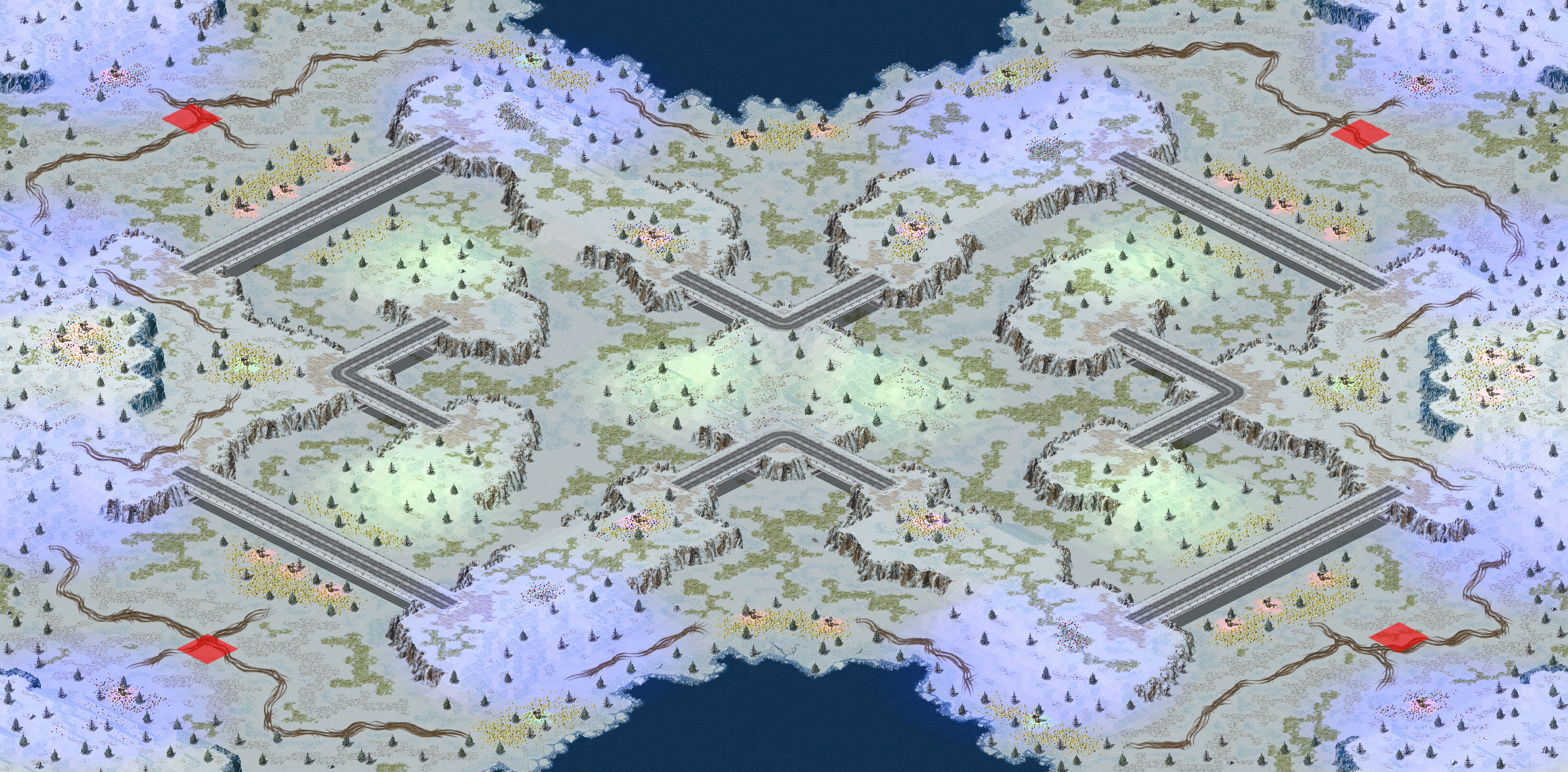 Rendered map: Slippery Slopes
