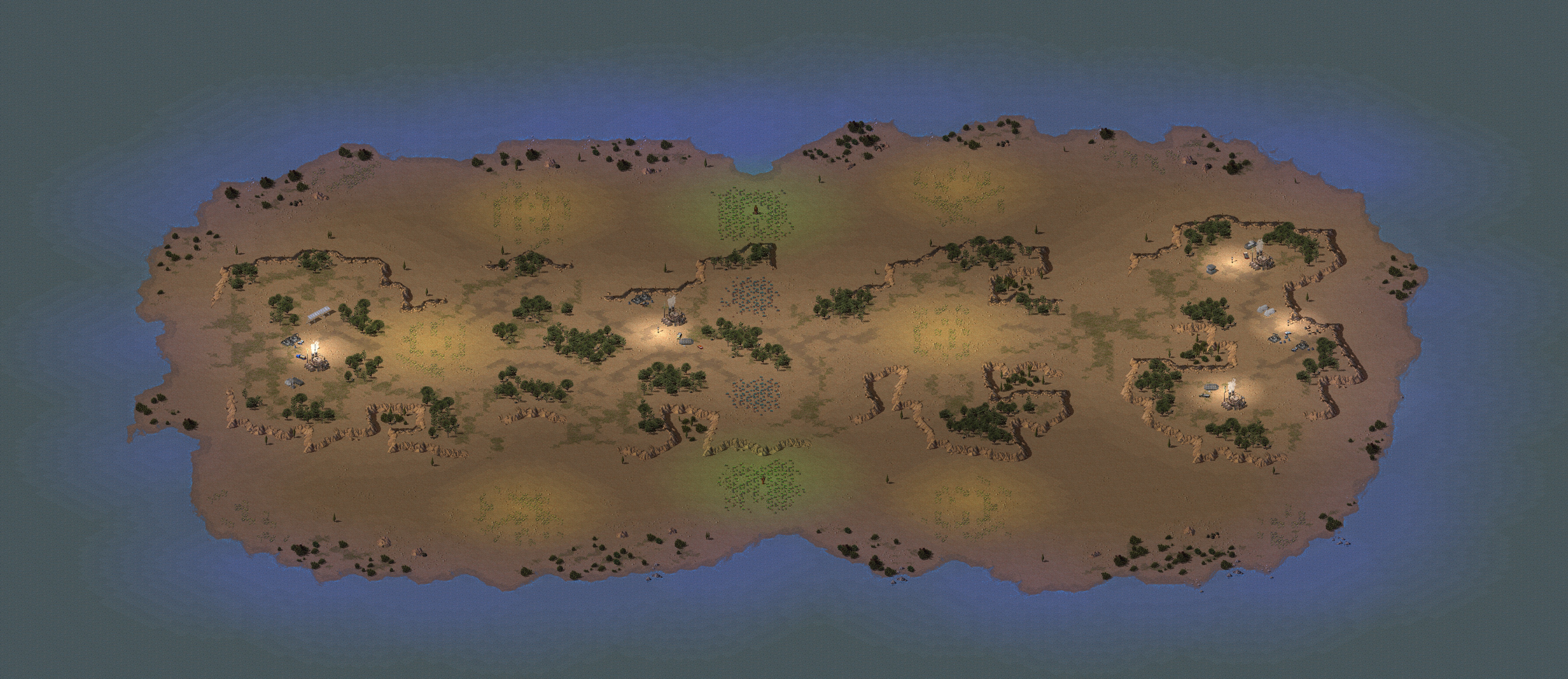Rendered map: Isle of Oades