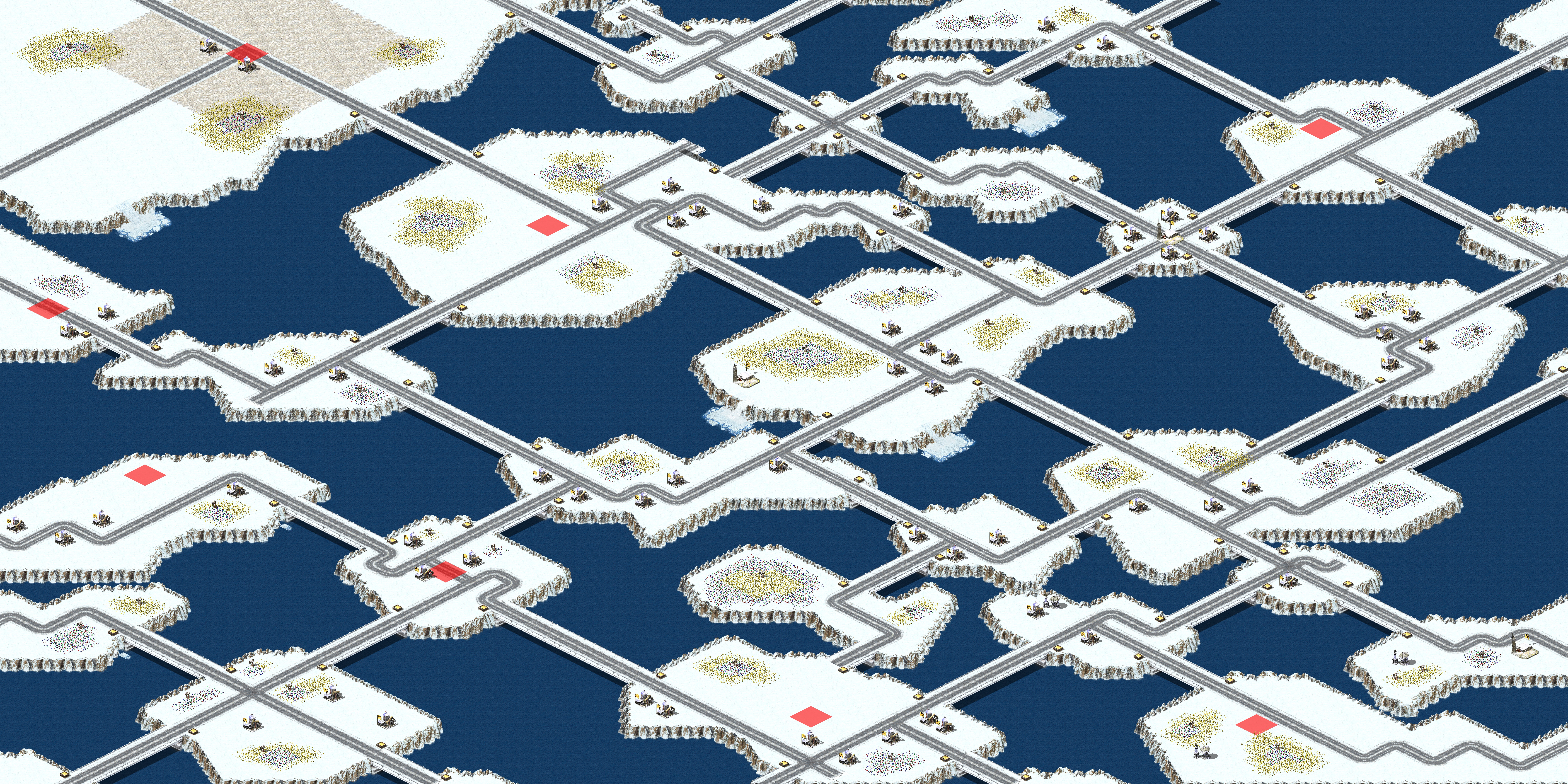 Rendered map: Frozen Sea Snow Island