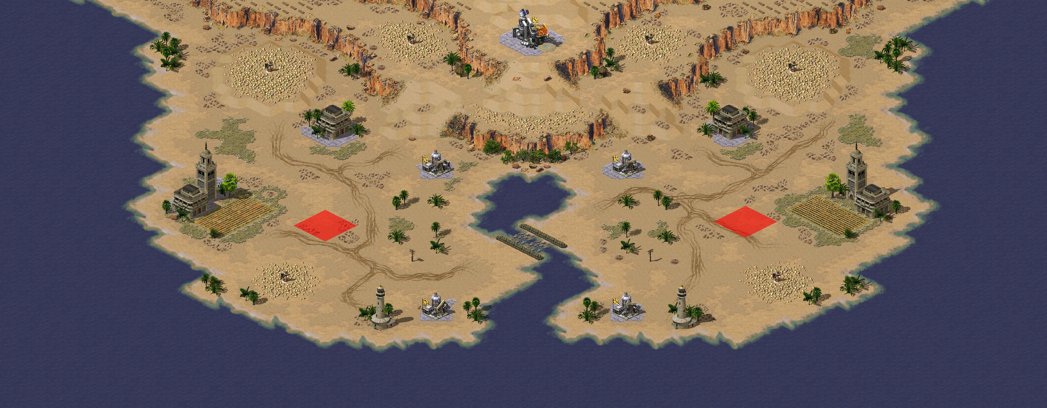 Rendered map: 沙丘一角和平版
