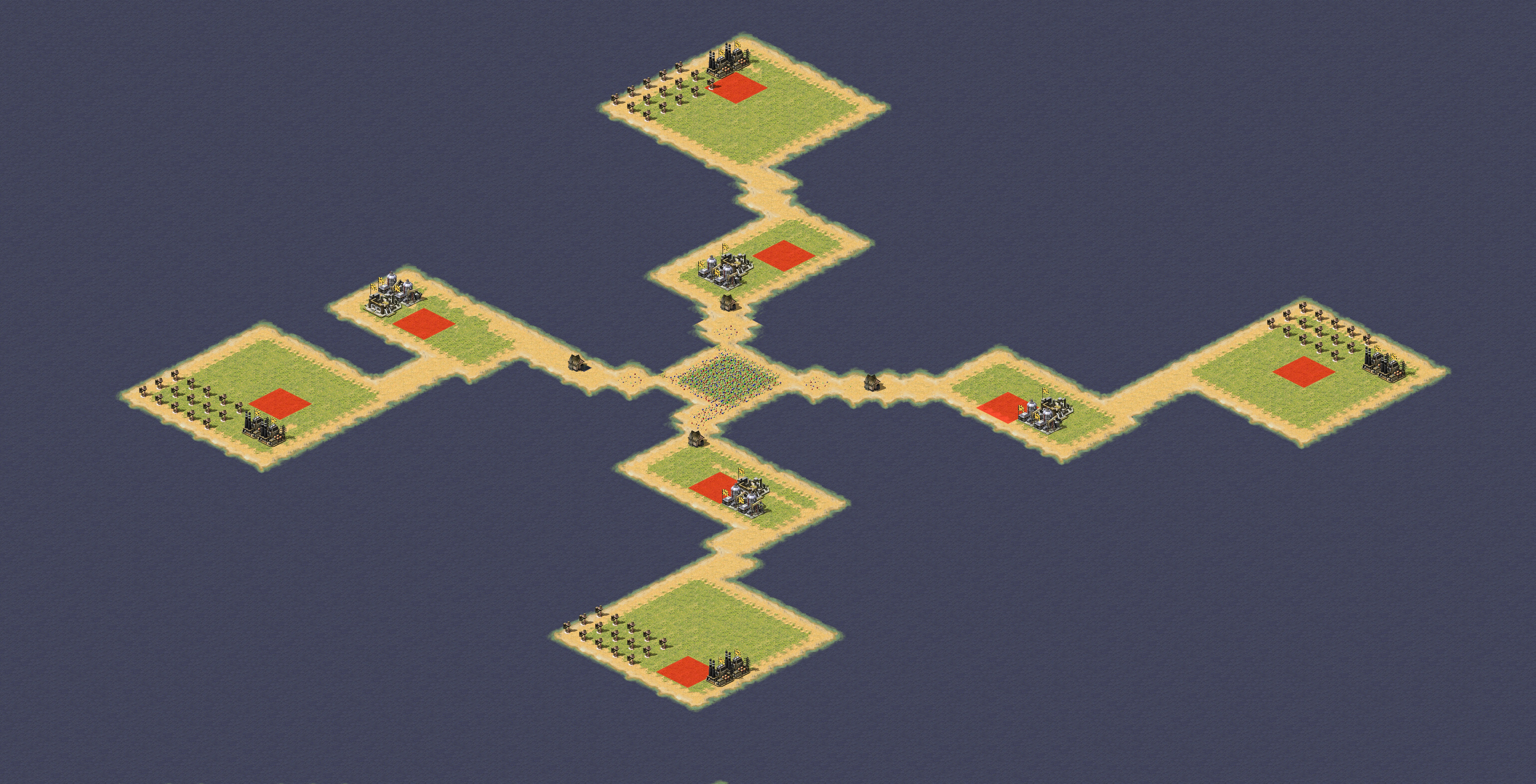Rendered map: 2v2v2v2
