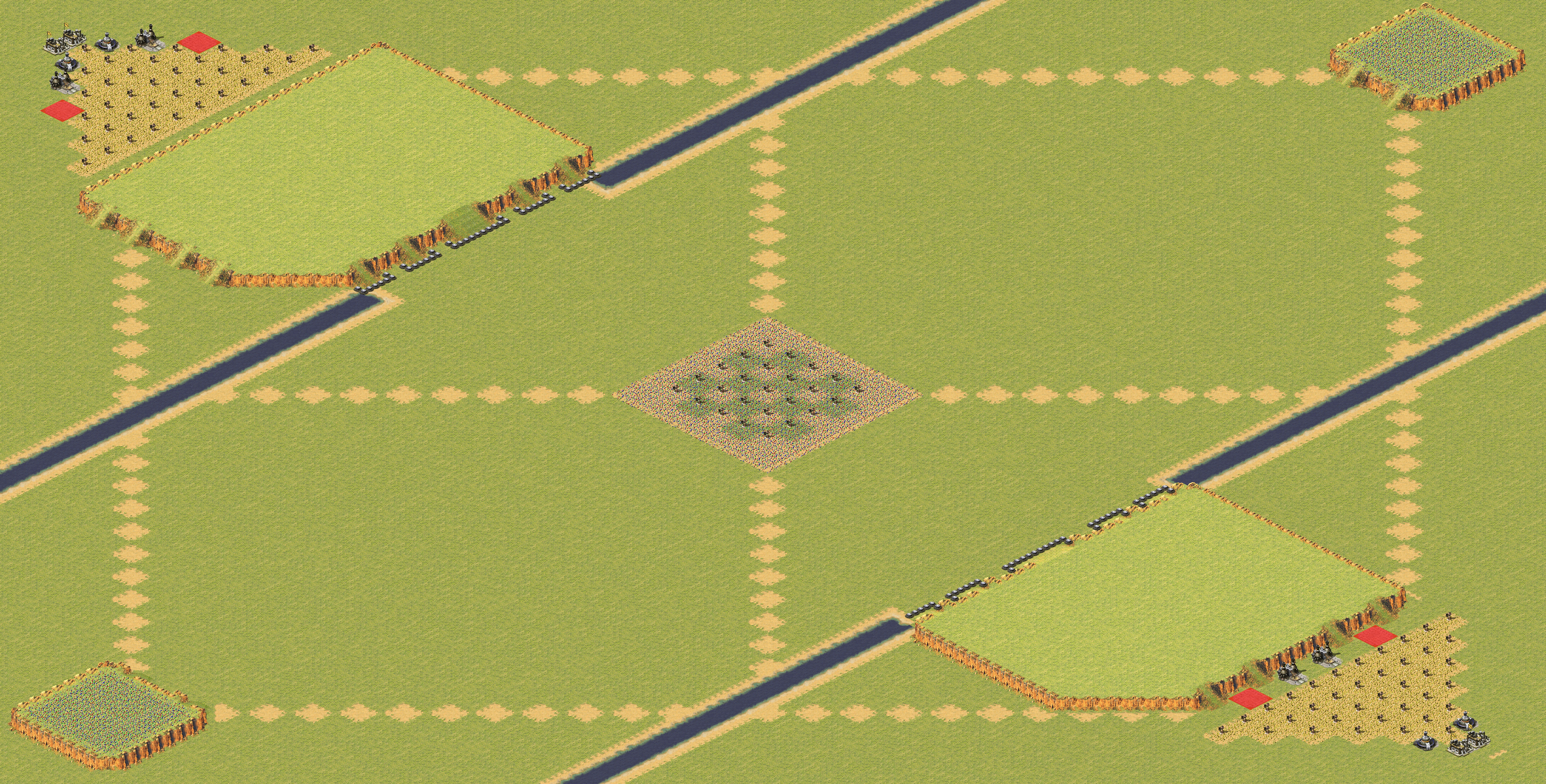 Rendered map: 追风战队2v2地图