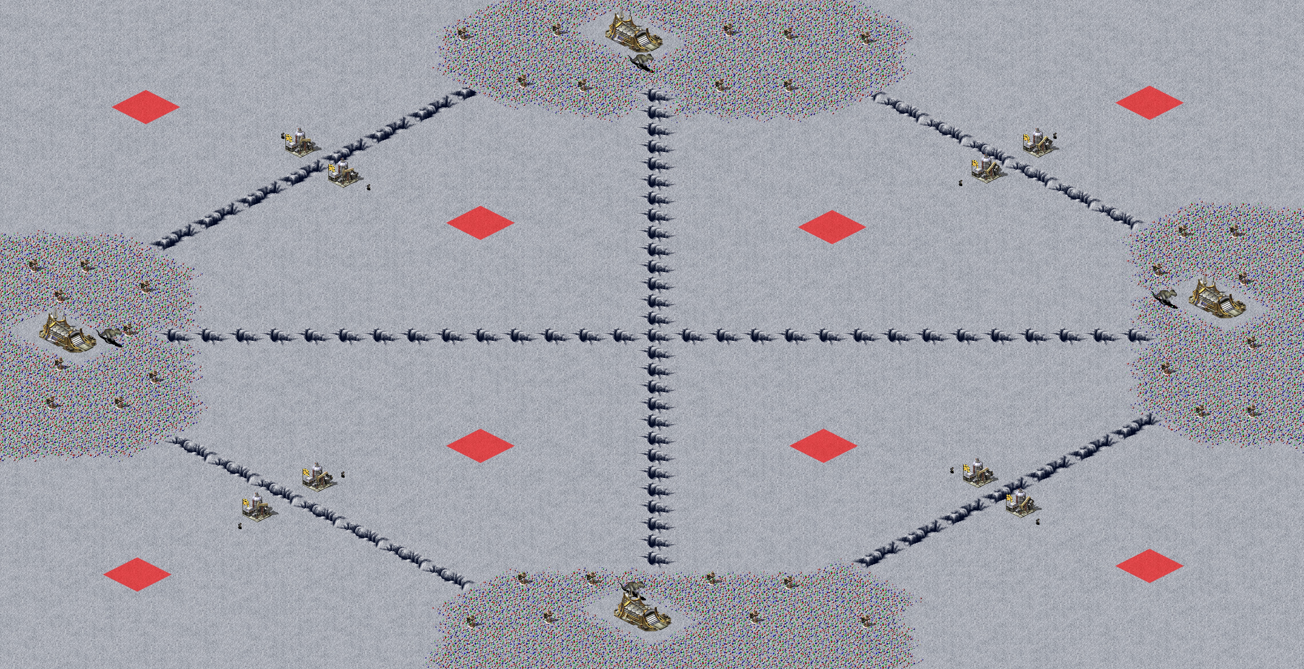 Rendered map: Dinosaur on the Moon