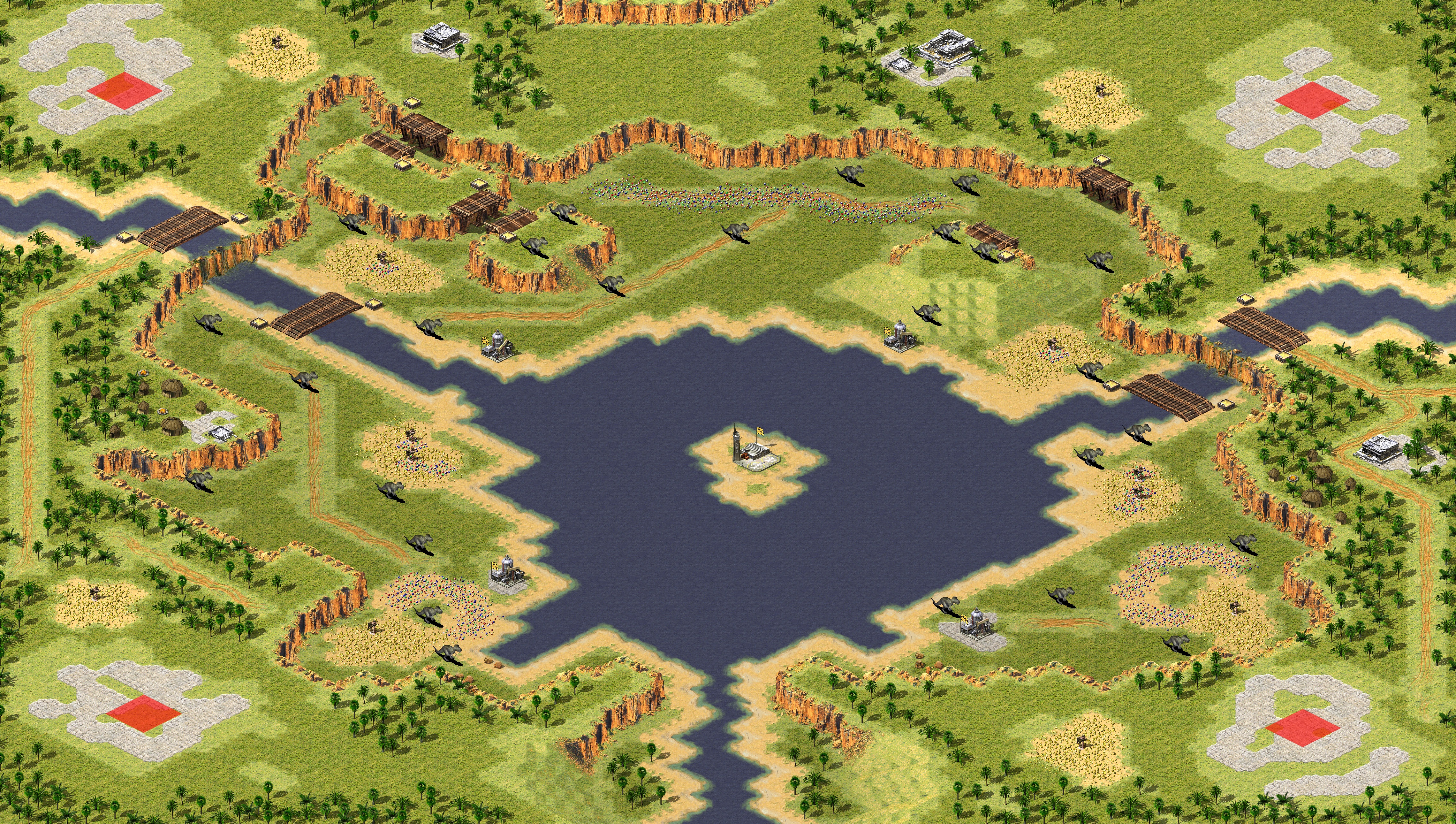 Rendered map: Escape from the Forbidden Valley