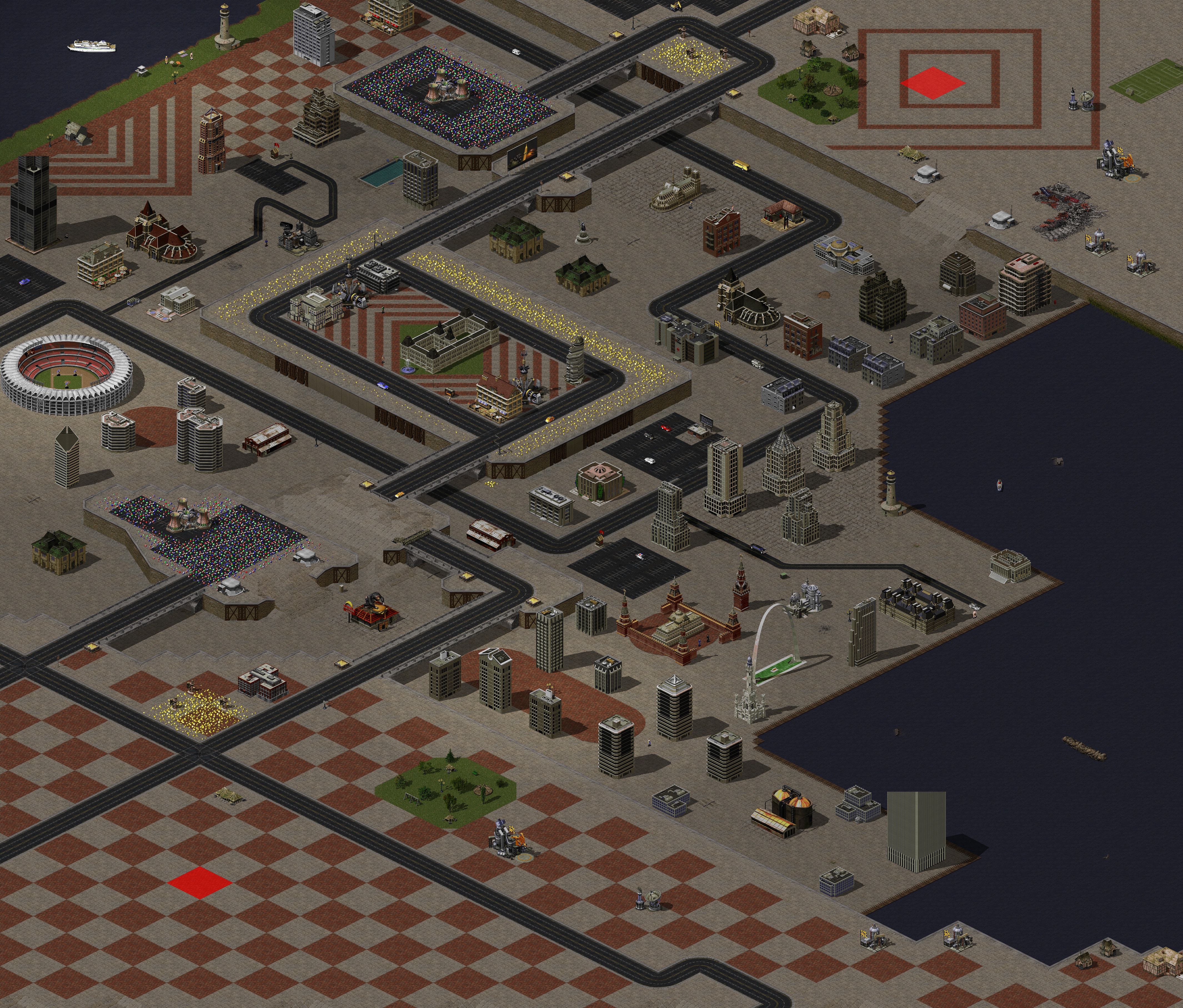 Rendered map: city of doom