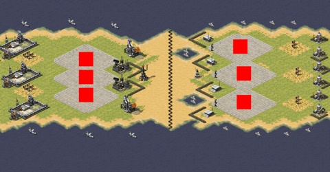 Rendered preview of East vs West 3v3