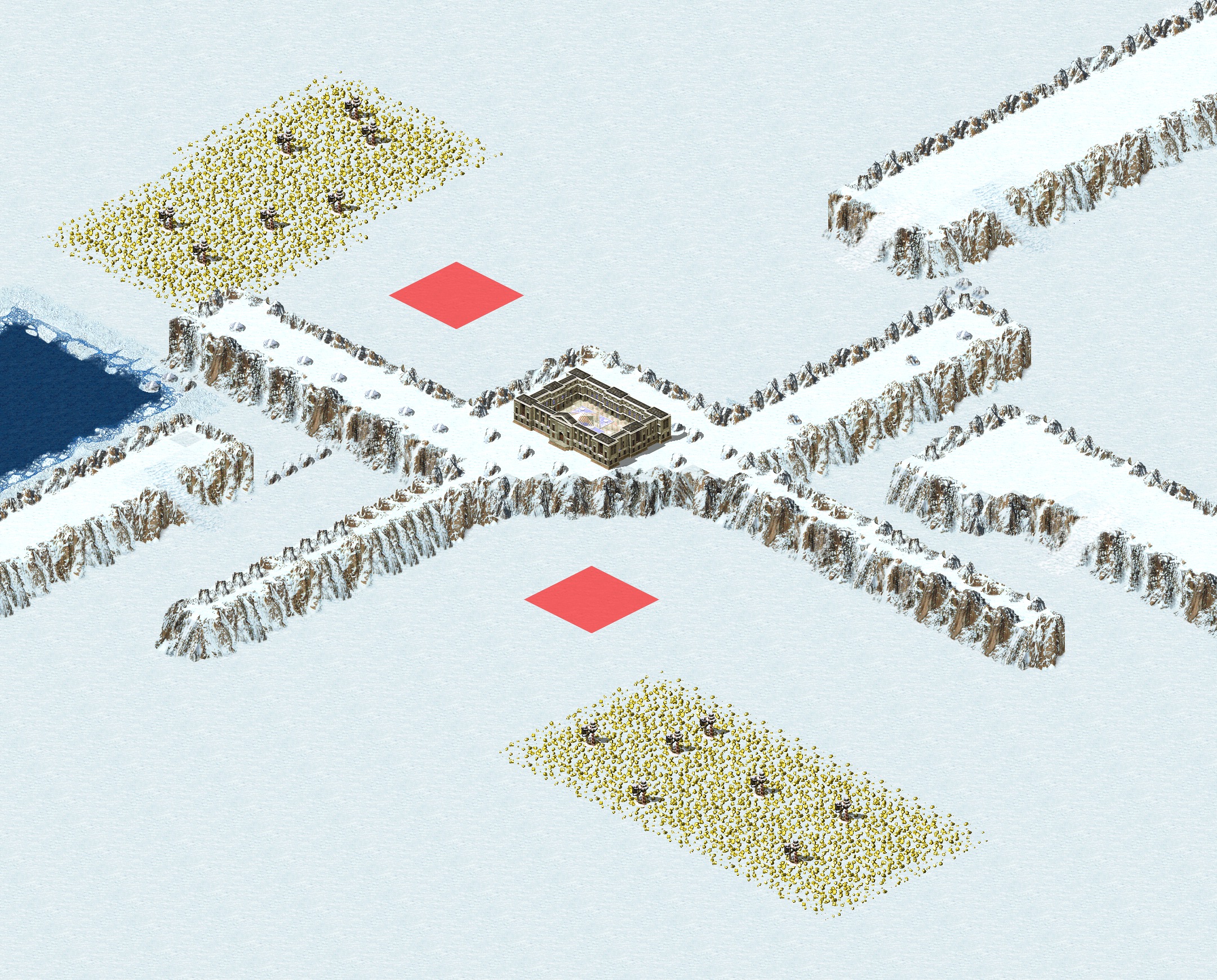 Rendered map: Crossroads